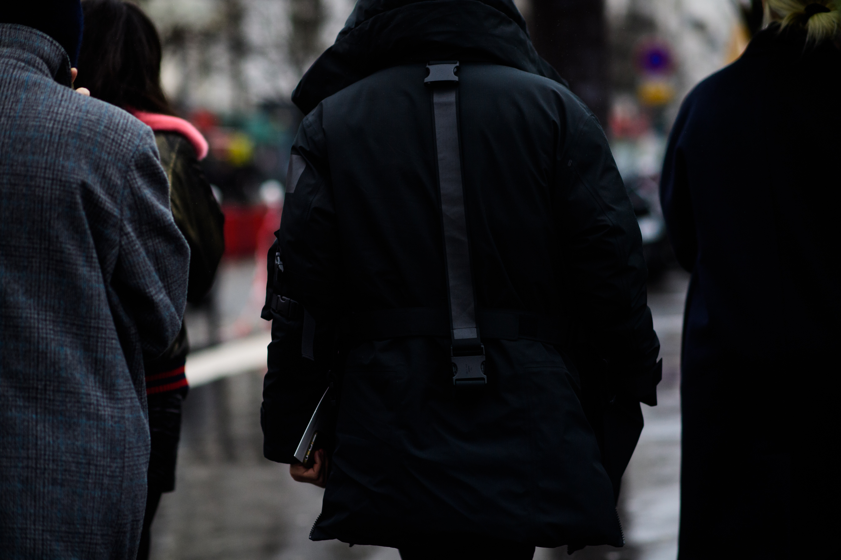 Man wearing black jacket