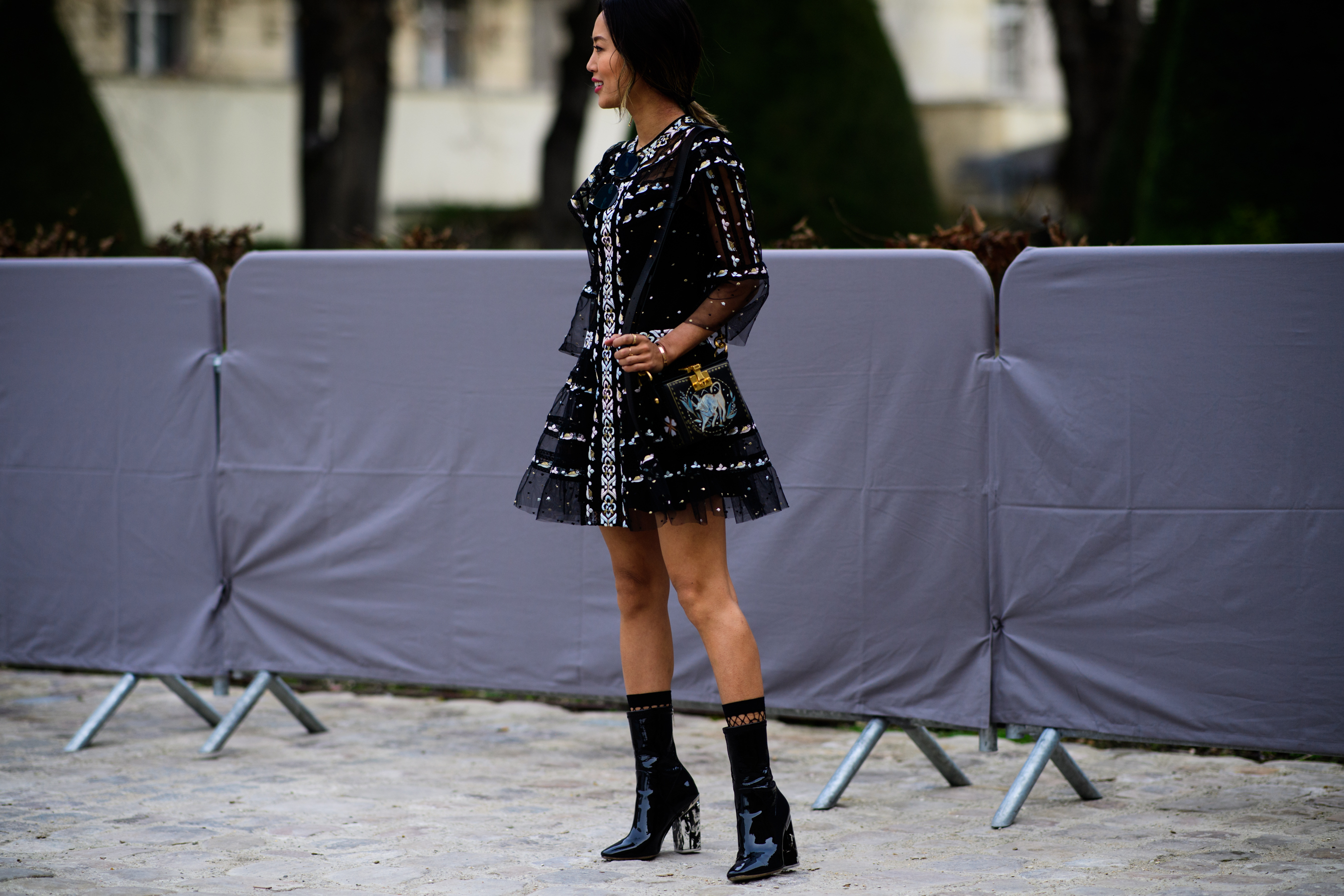 Blogger wearing Dior before the show