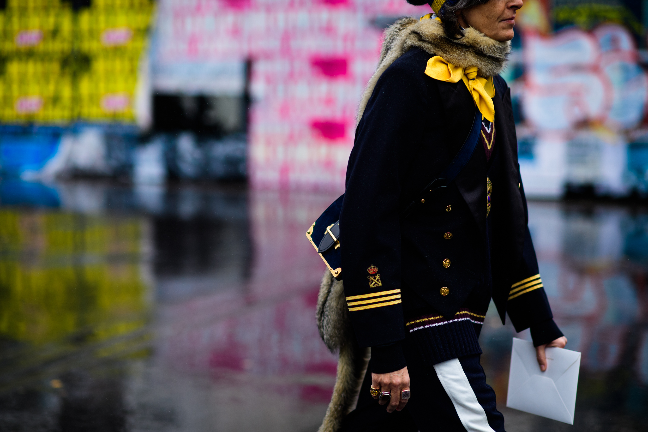 Italian woman wearing cardigan