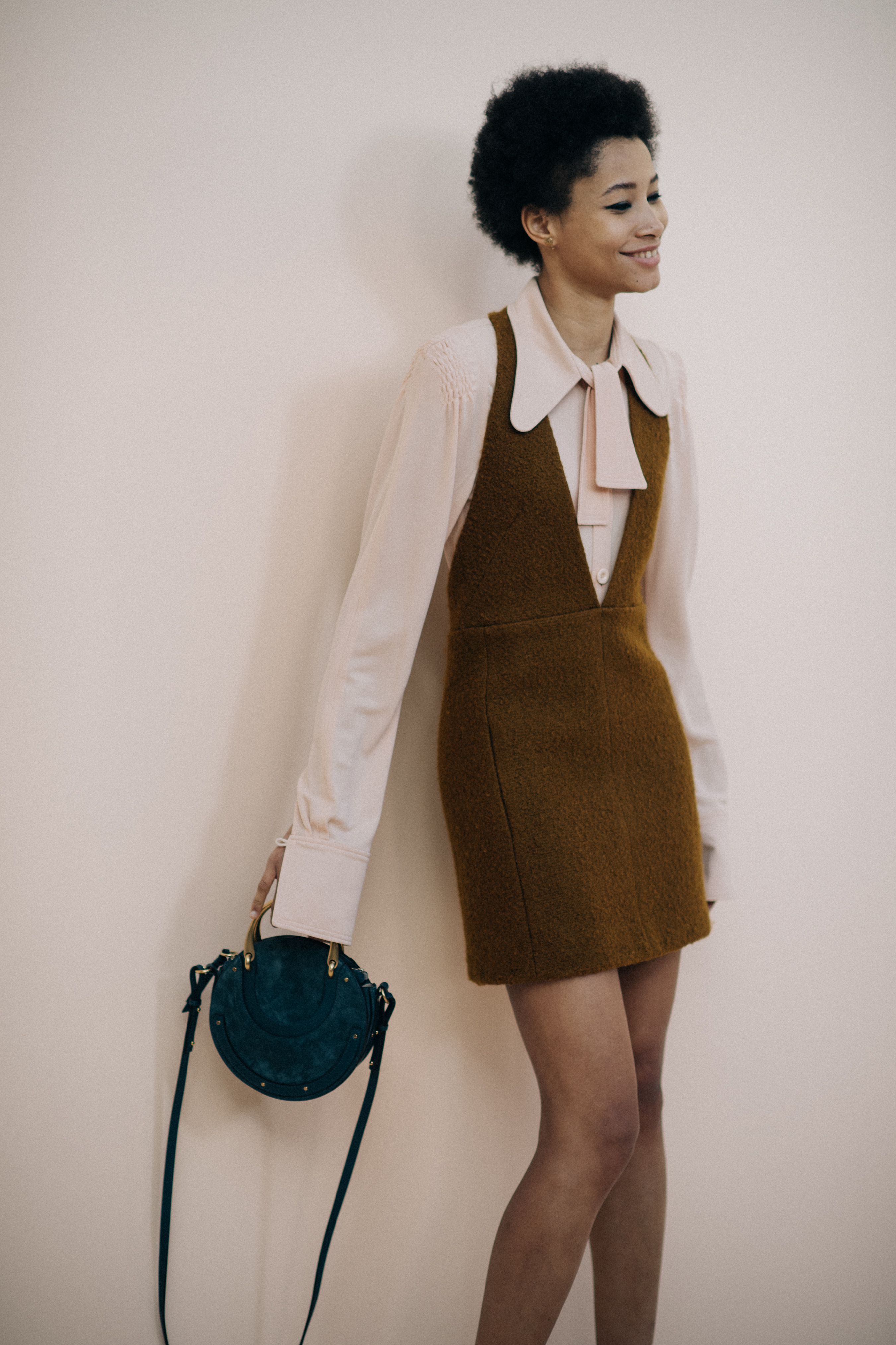 Lineisy Montero wearing dress