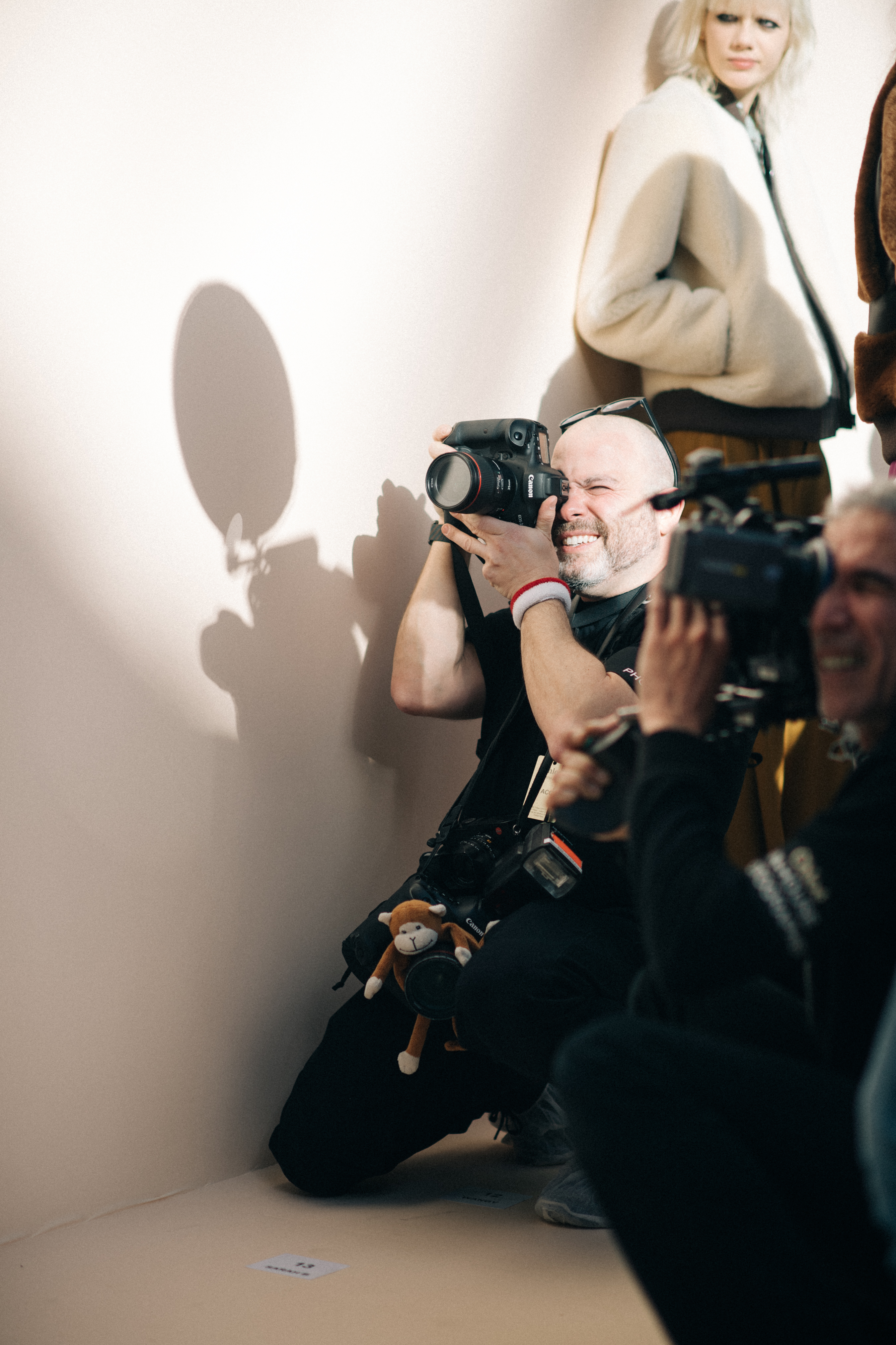 Group of backstage photographers