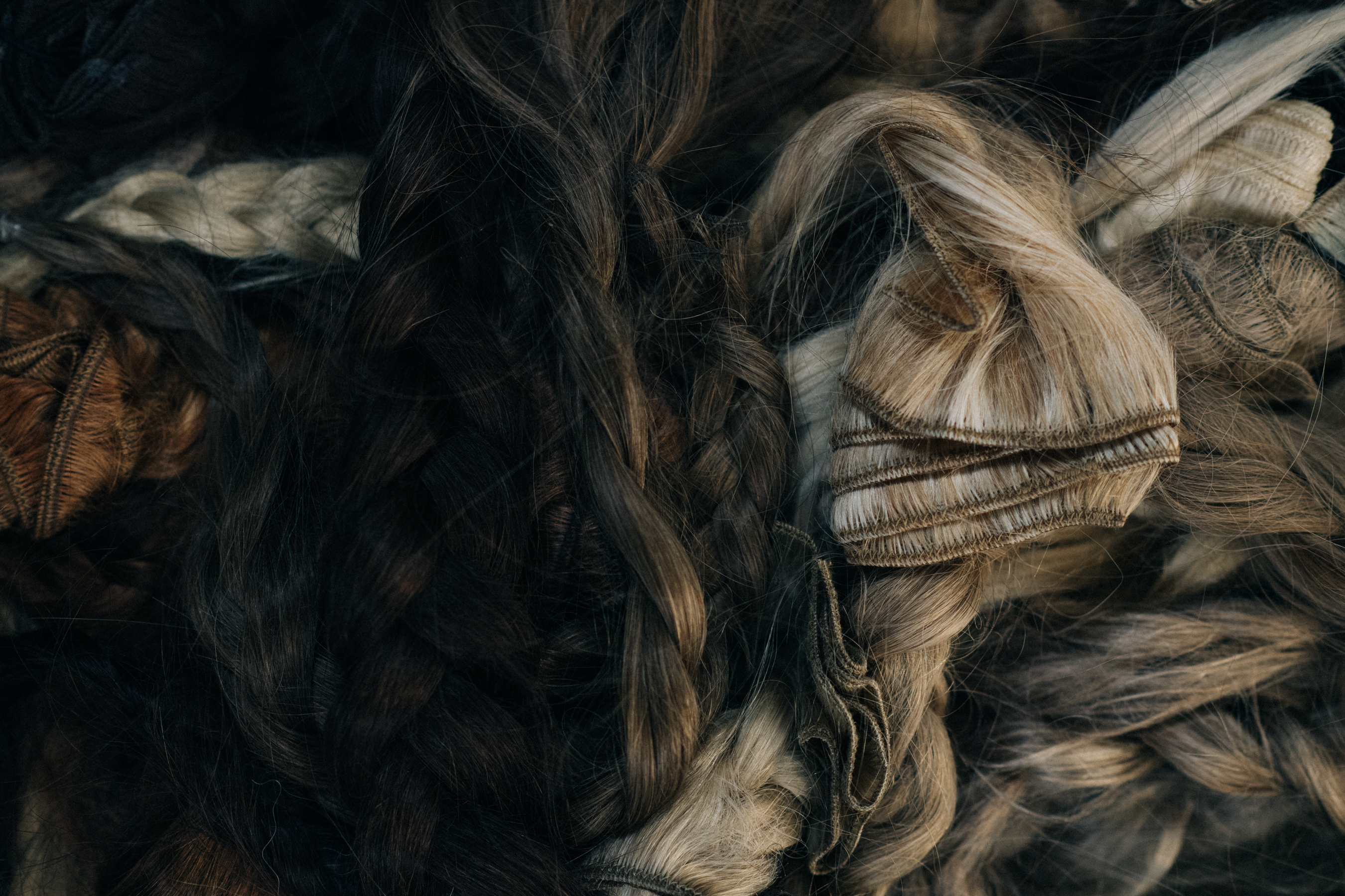 False hair for the show