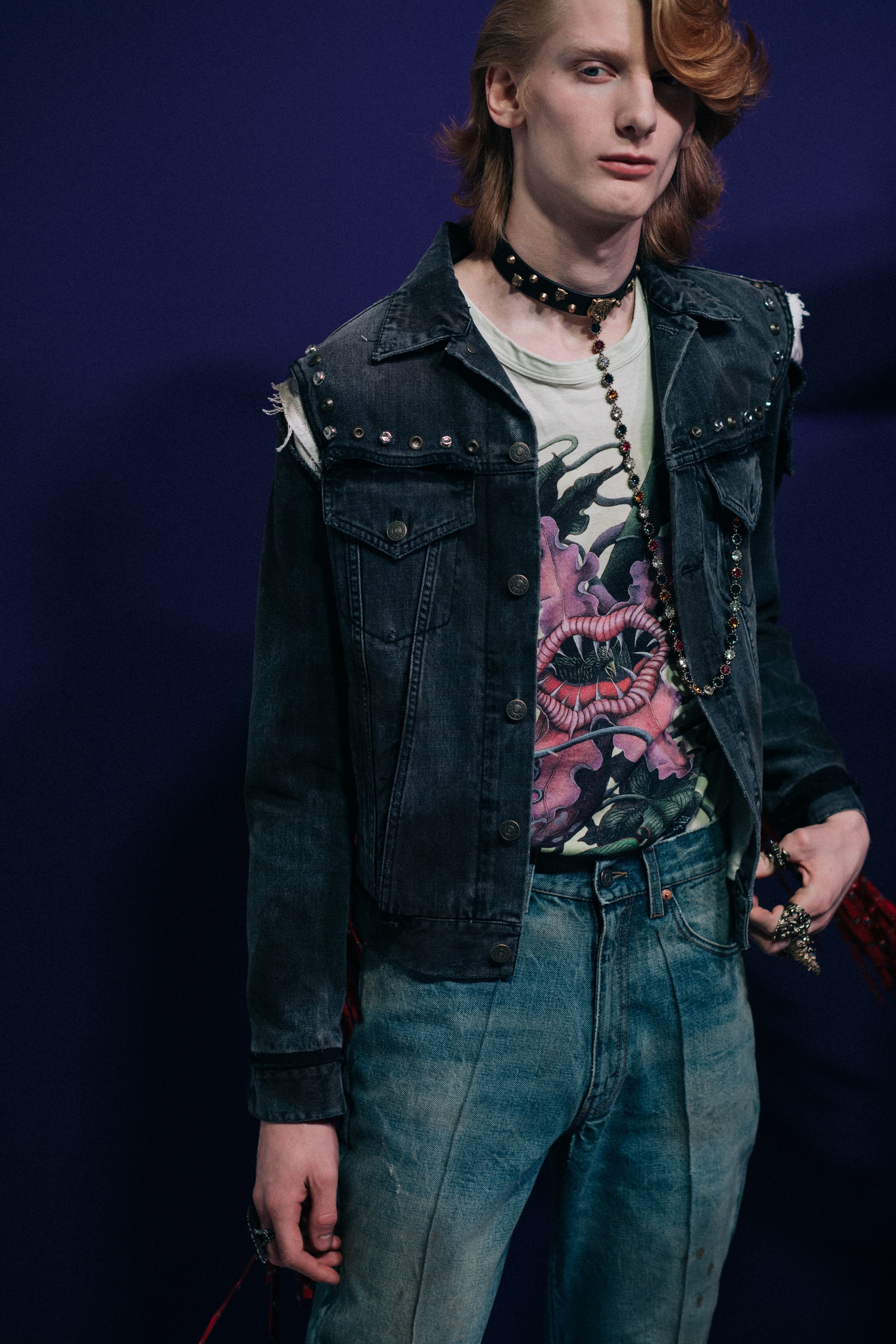 Dwight Hoogendijk wearing denim