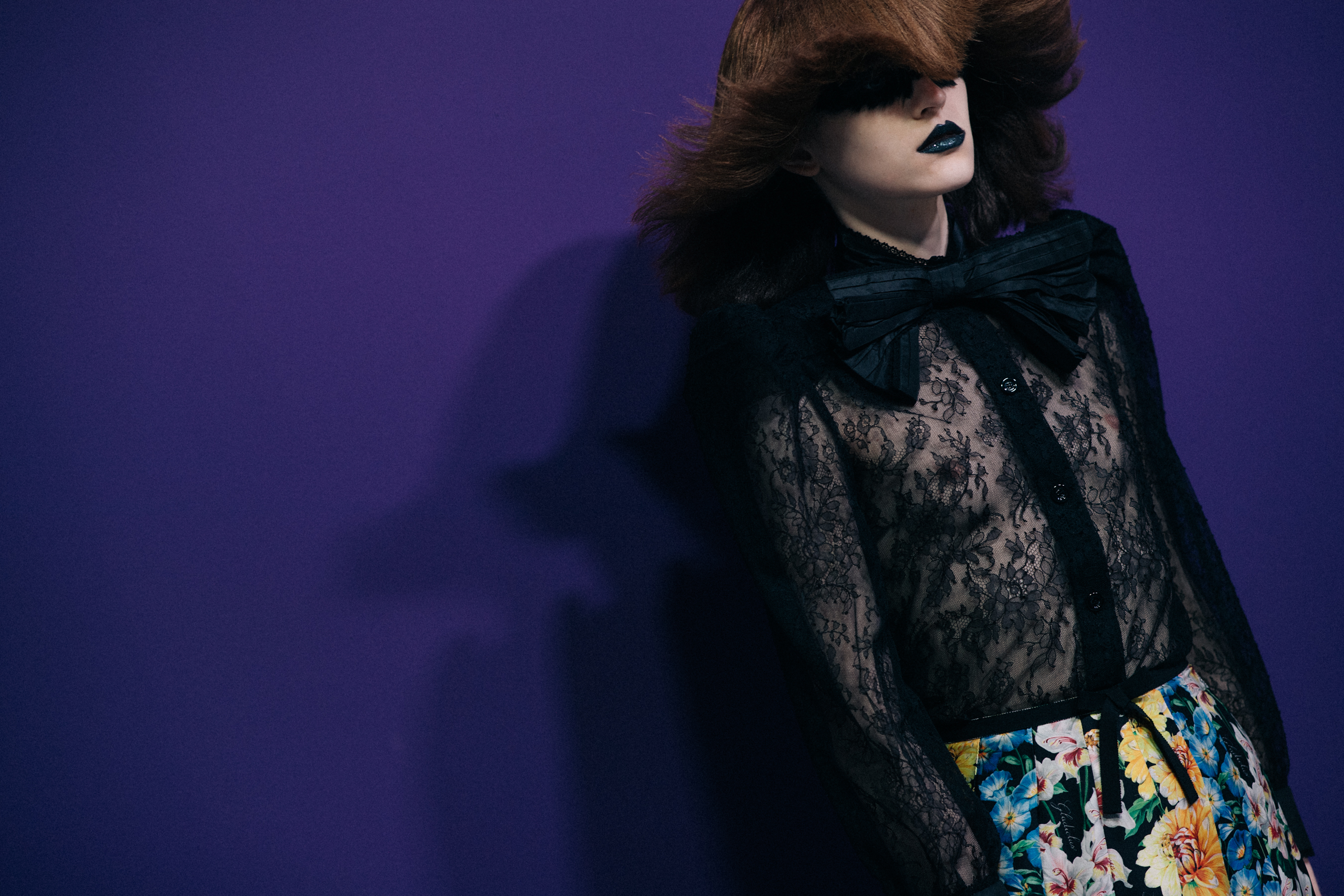 Kasia Oskard wearing black