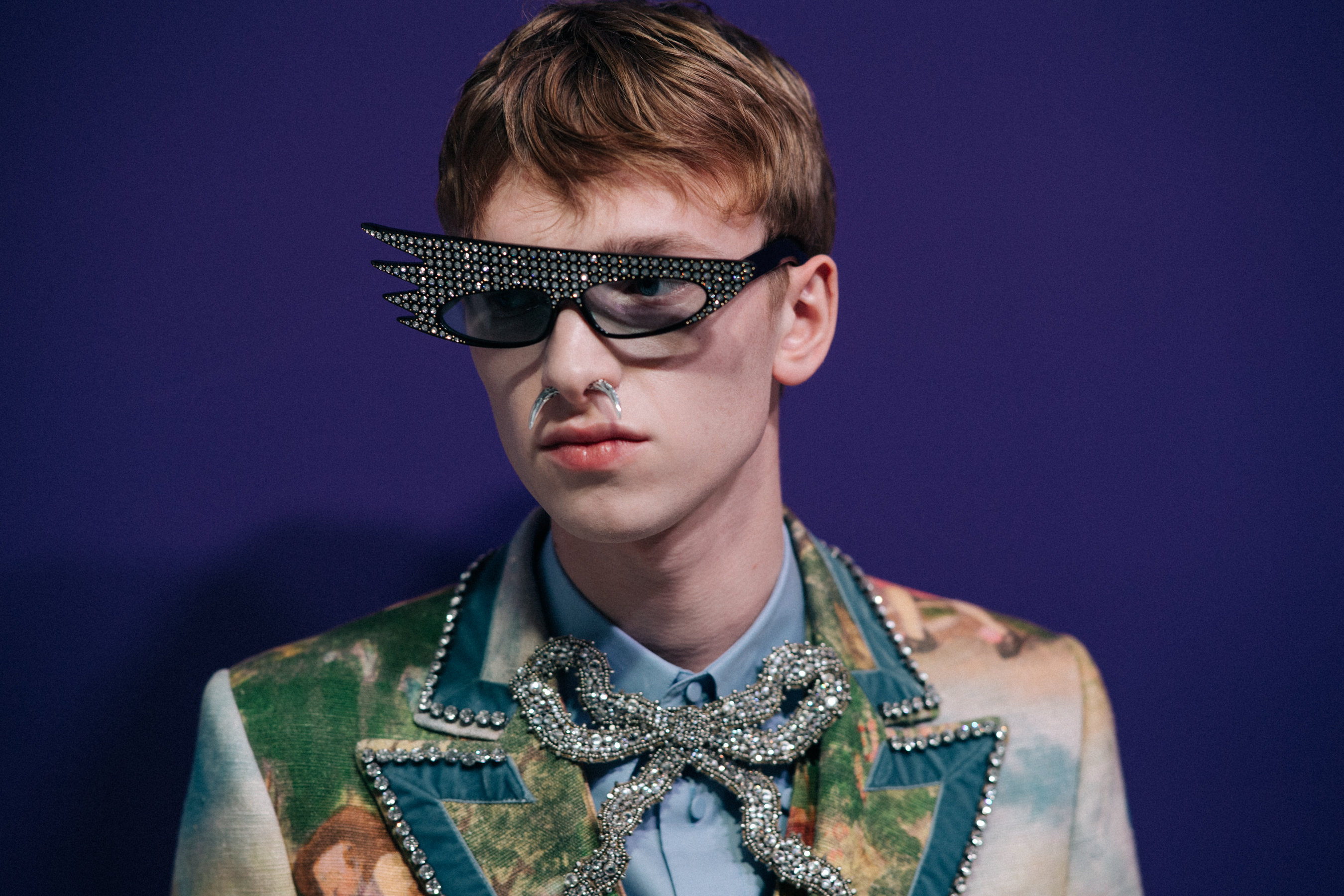 Oscar Scott wearing sunglasses