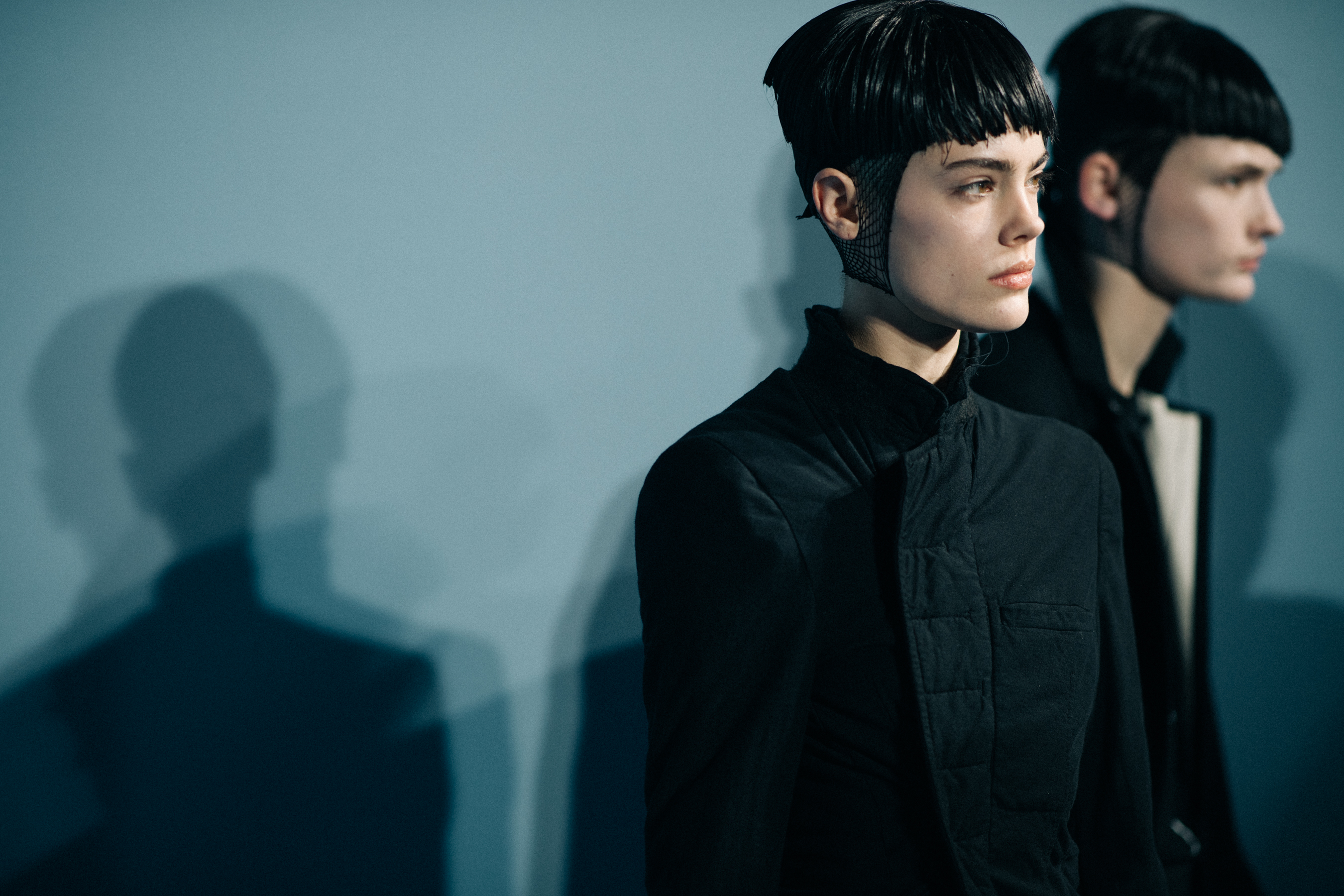 Taja Feistner wearing all black