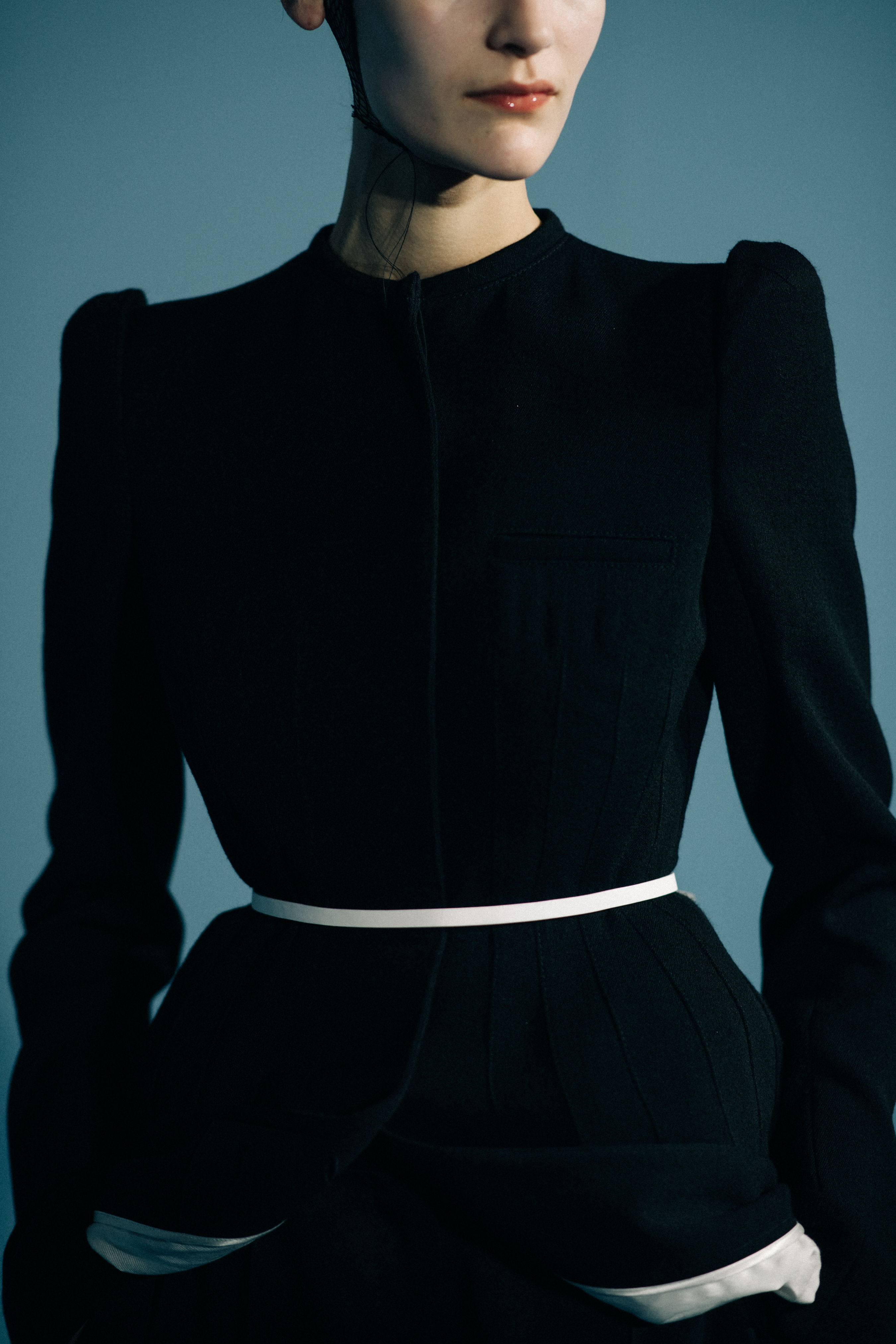 Model Fia Ljungstrom wearing black