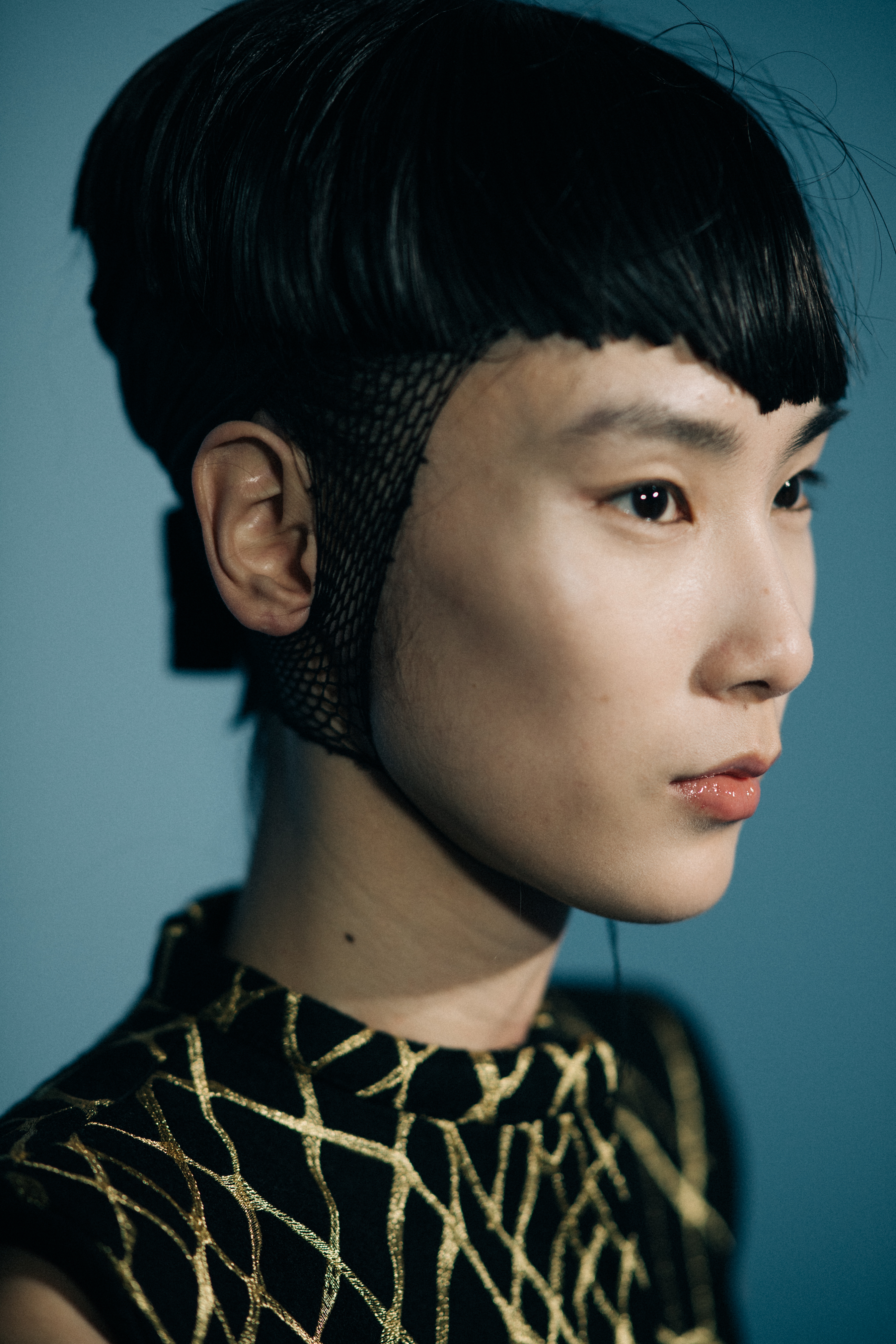 Model Dylan Xue wearing black