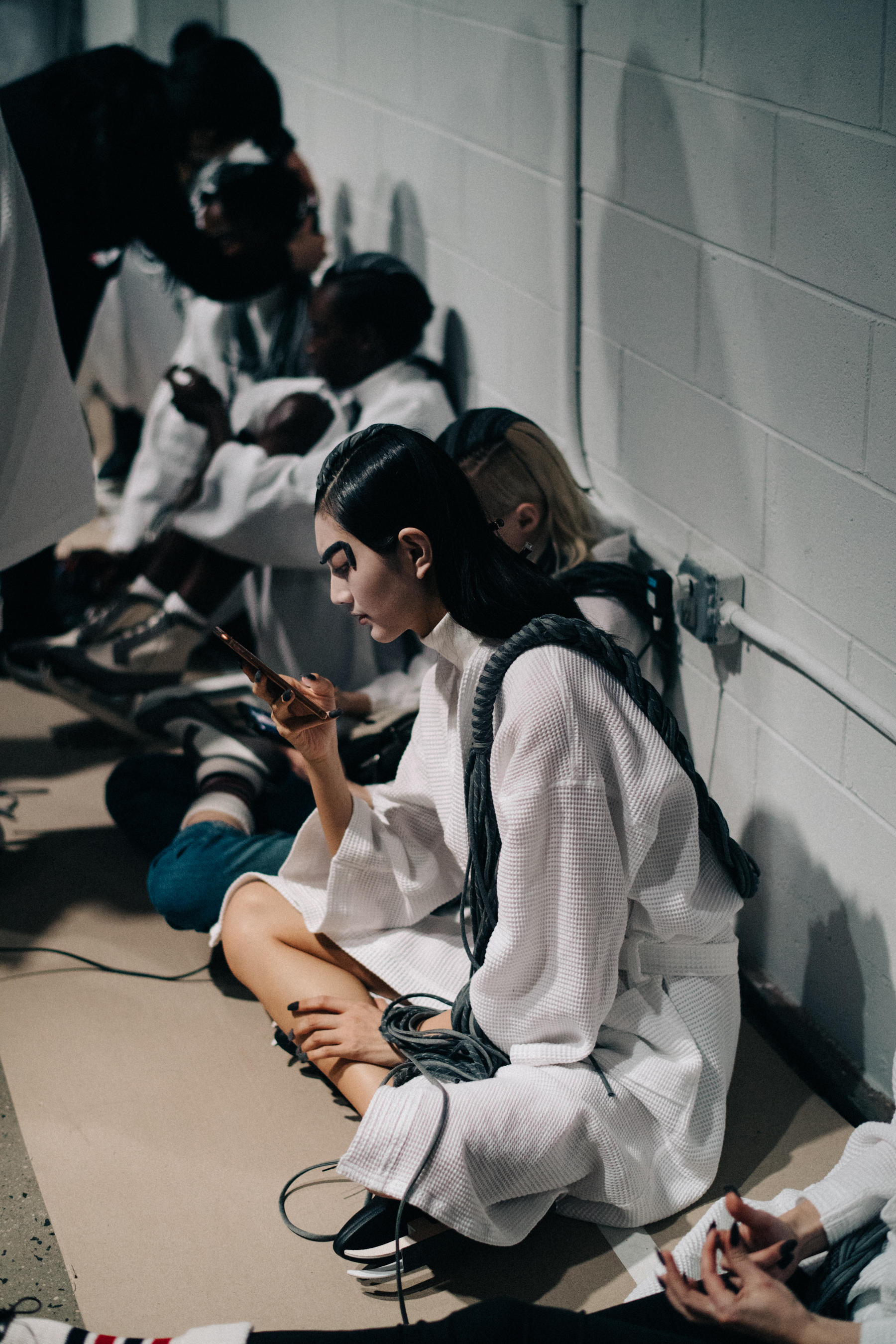 Models before the show