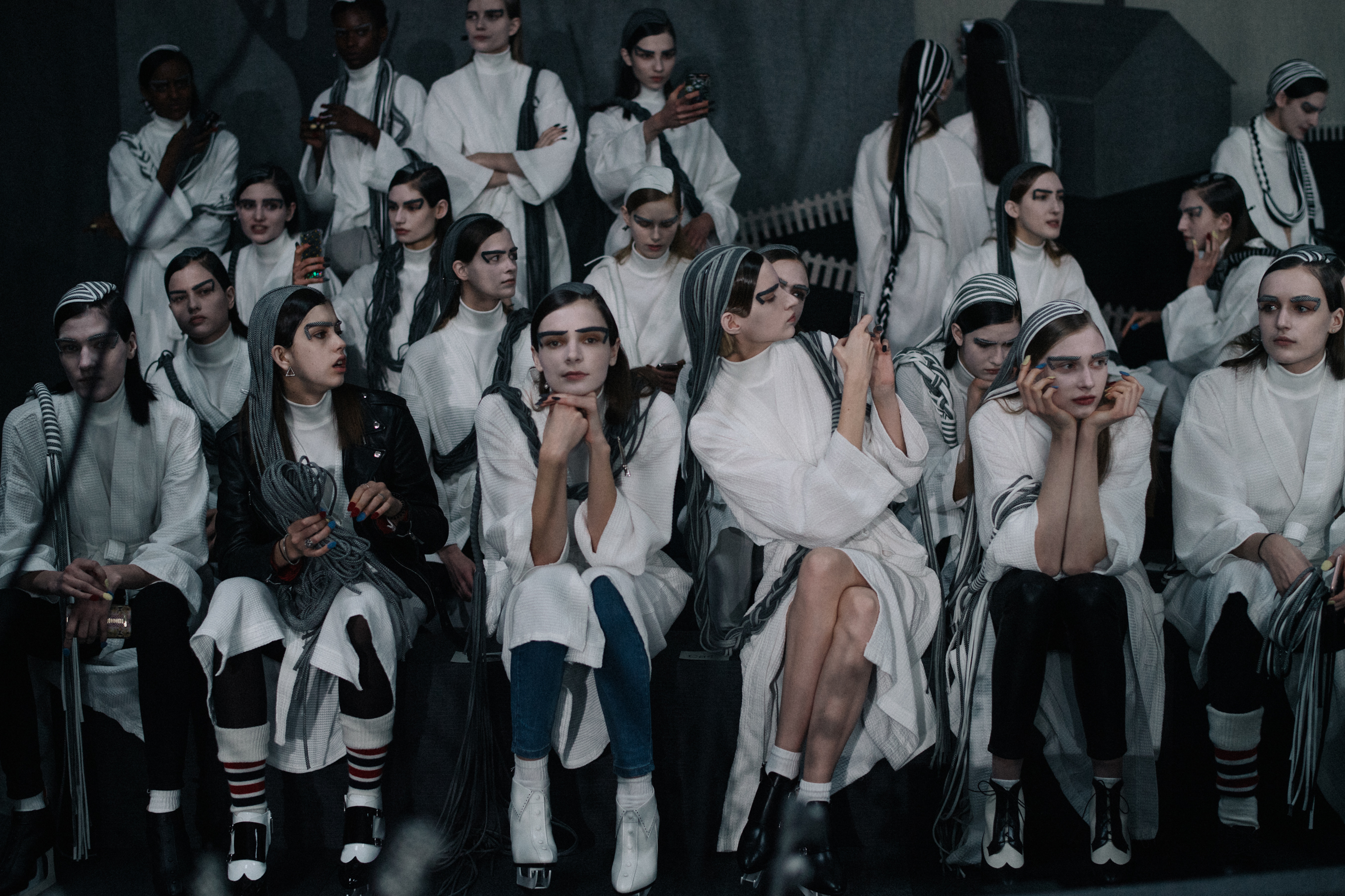Models before the show