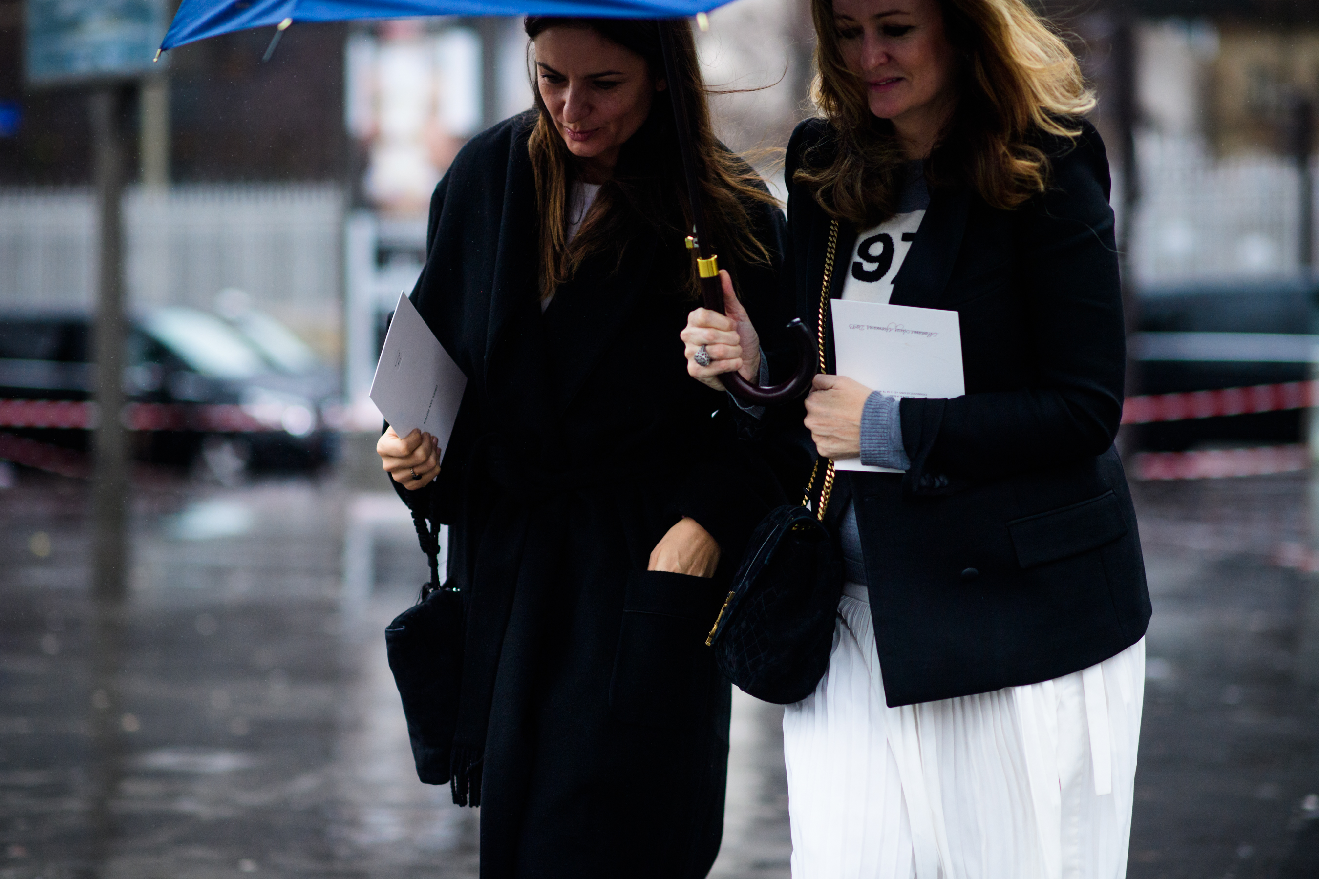 Two women before the show