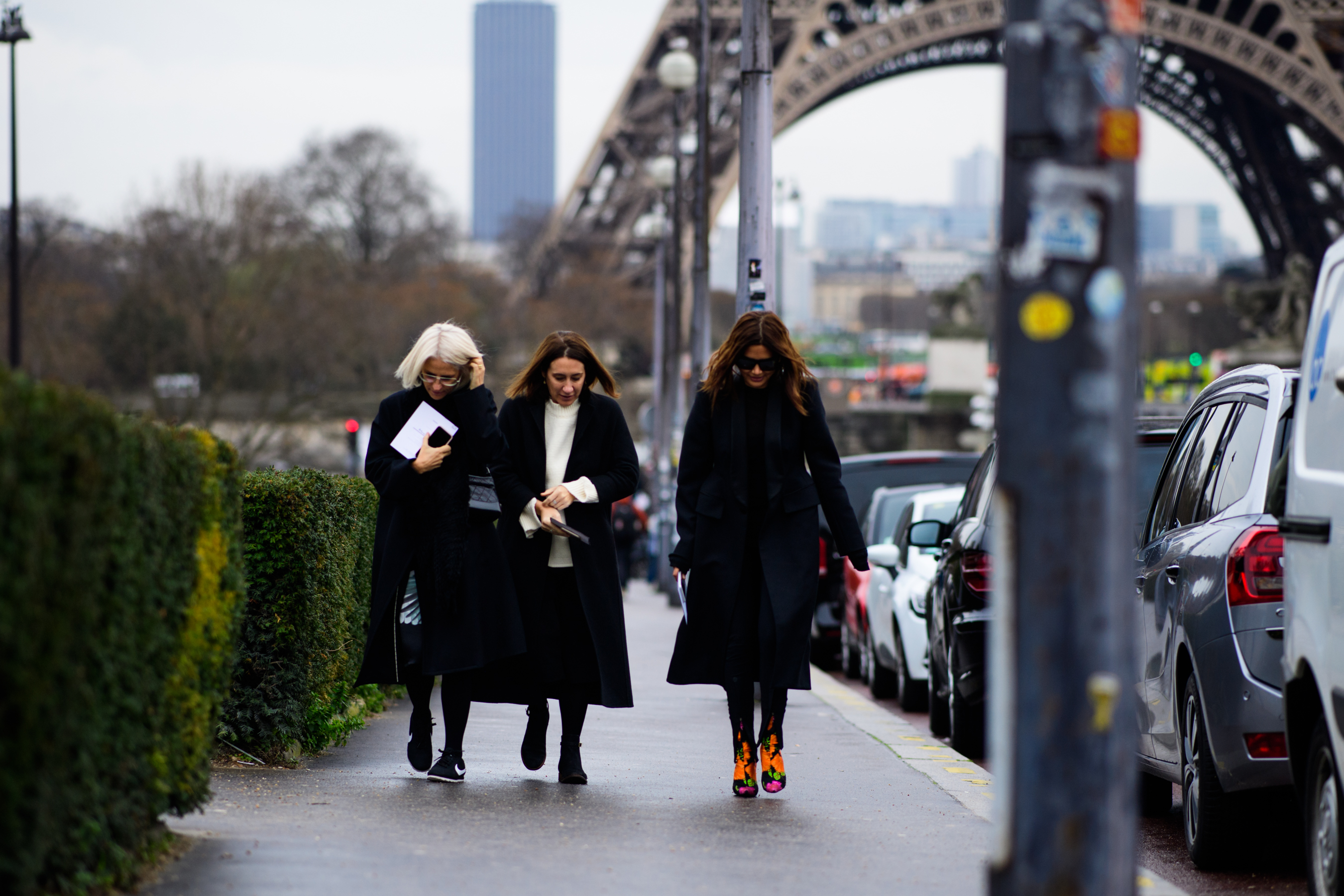 Three women before the show