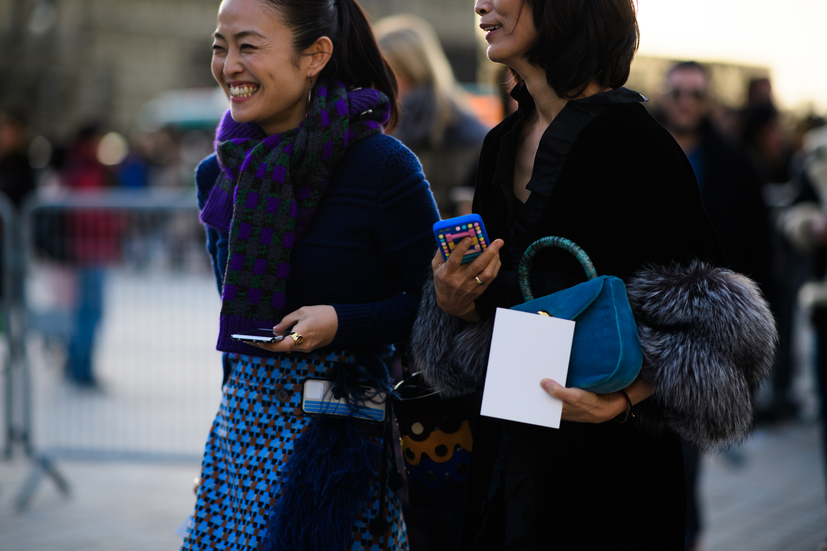 Two women before the show