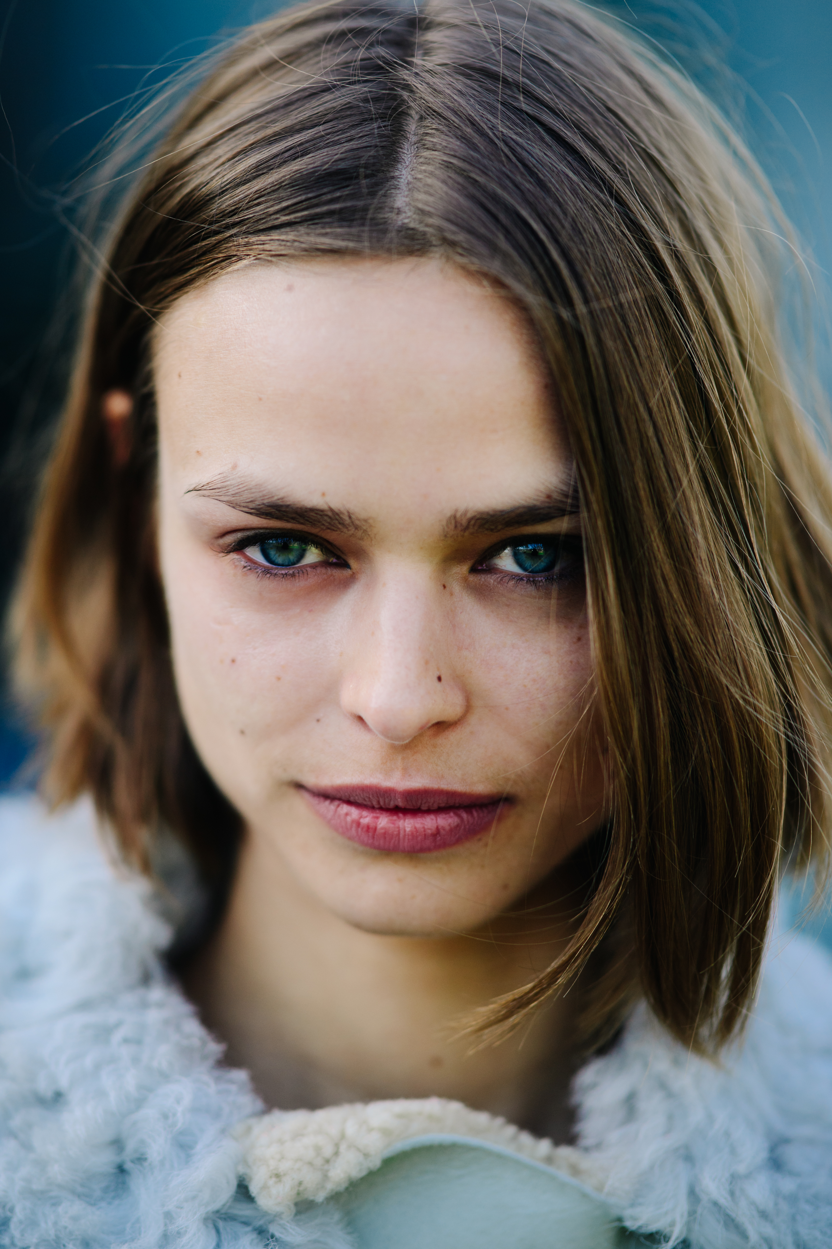 Portrait of a model with bob hair cut