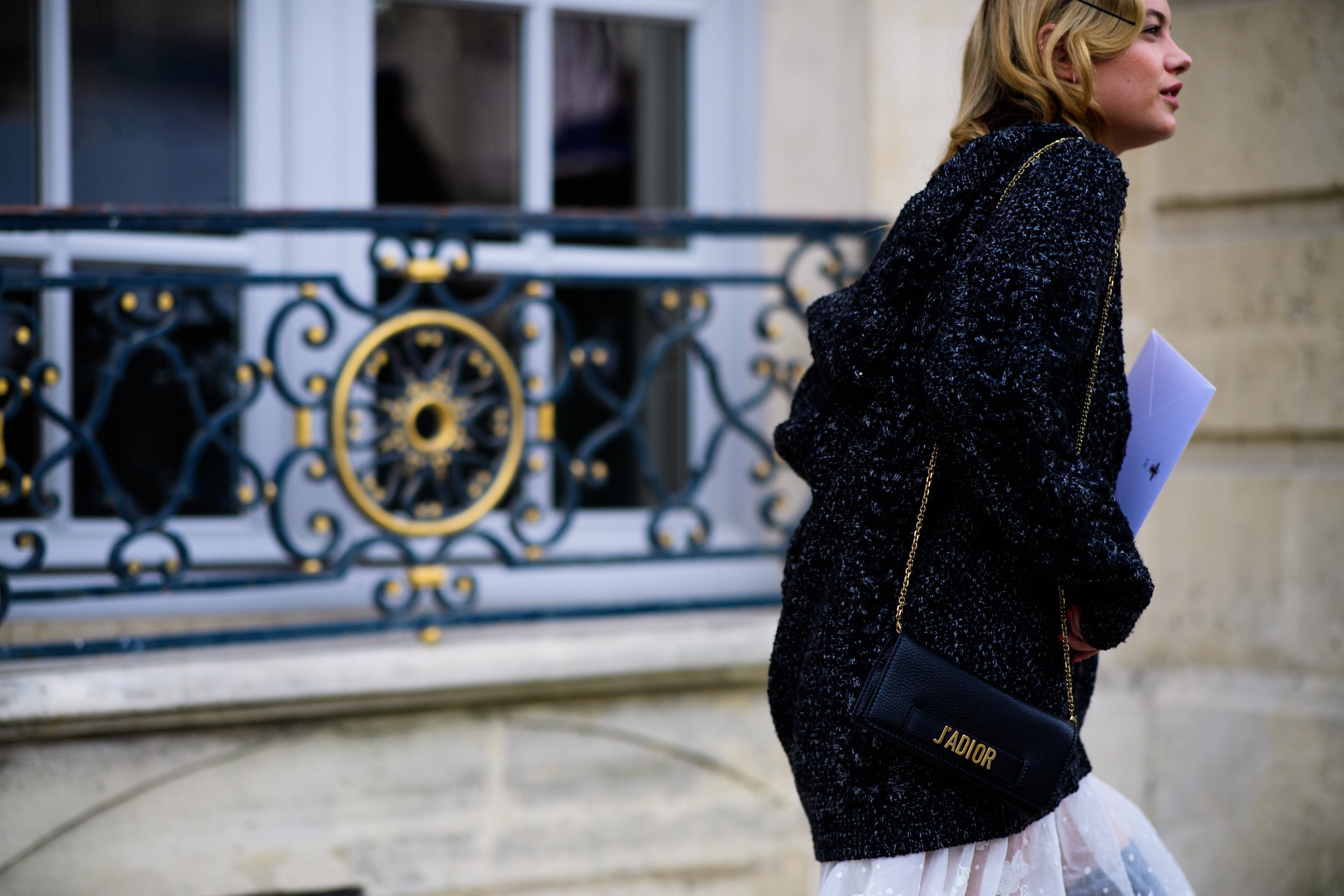 French-American model with J'ADior bag