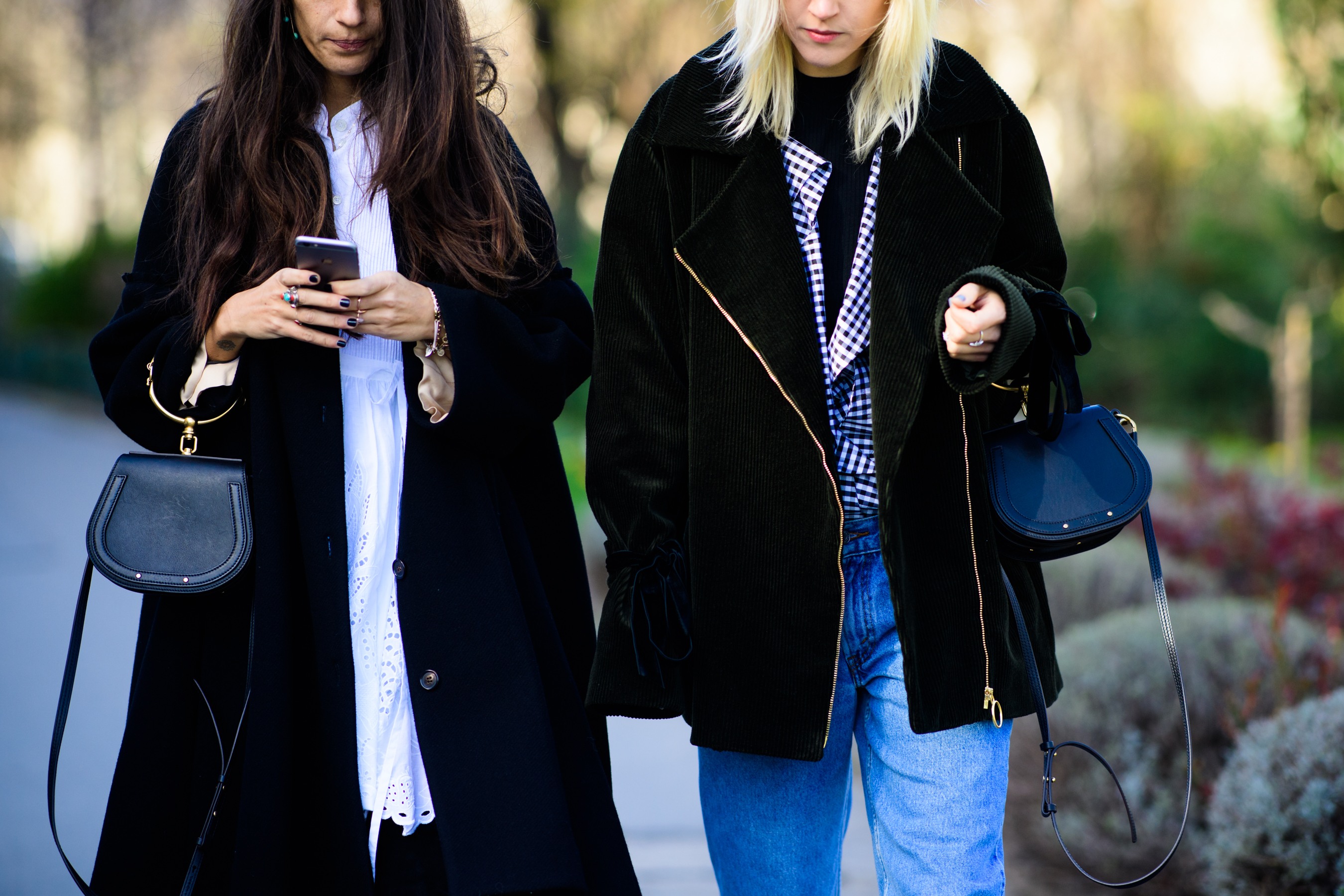 Stylist and blogger with Chloé bags