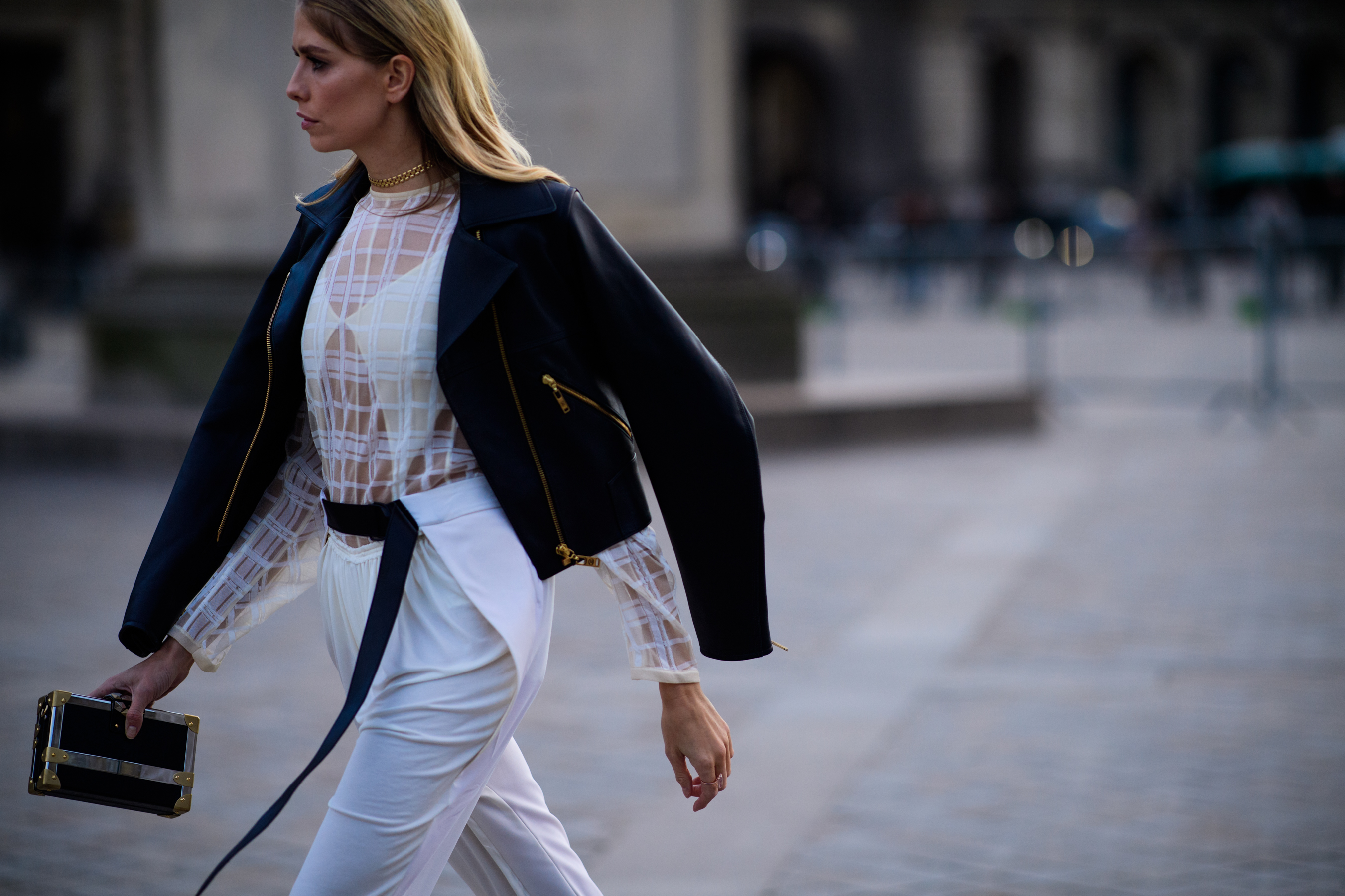 Russian woman wearing Louis Vuitton