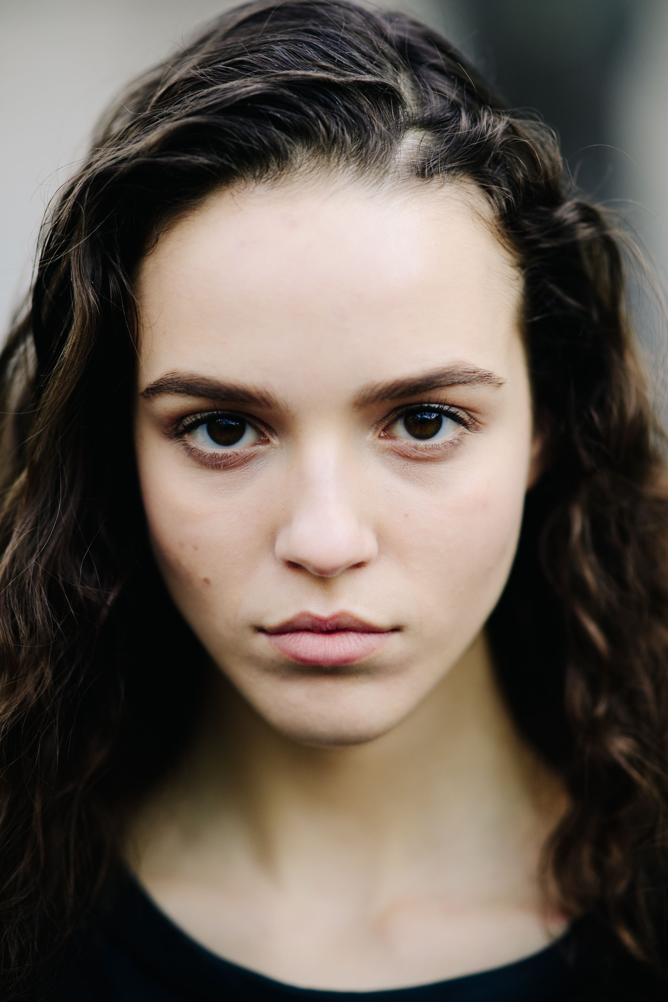 Portrait of a model after Balmain