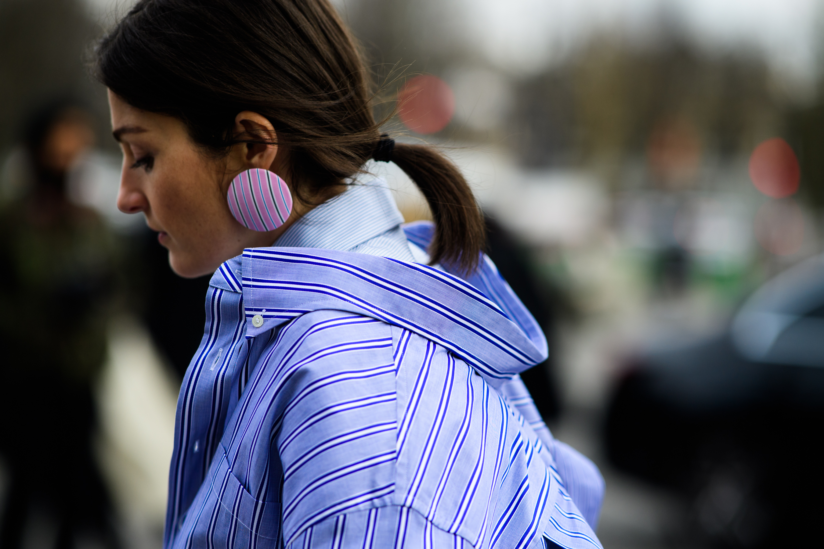 Russian woman wearing Balenciaga