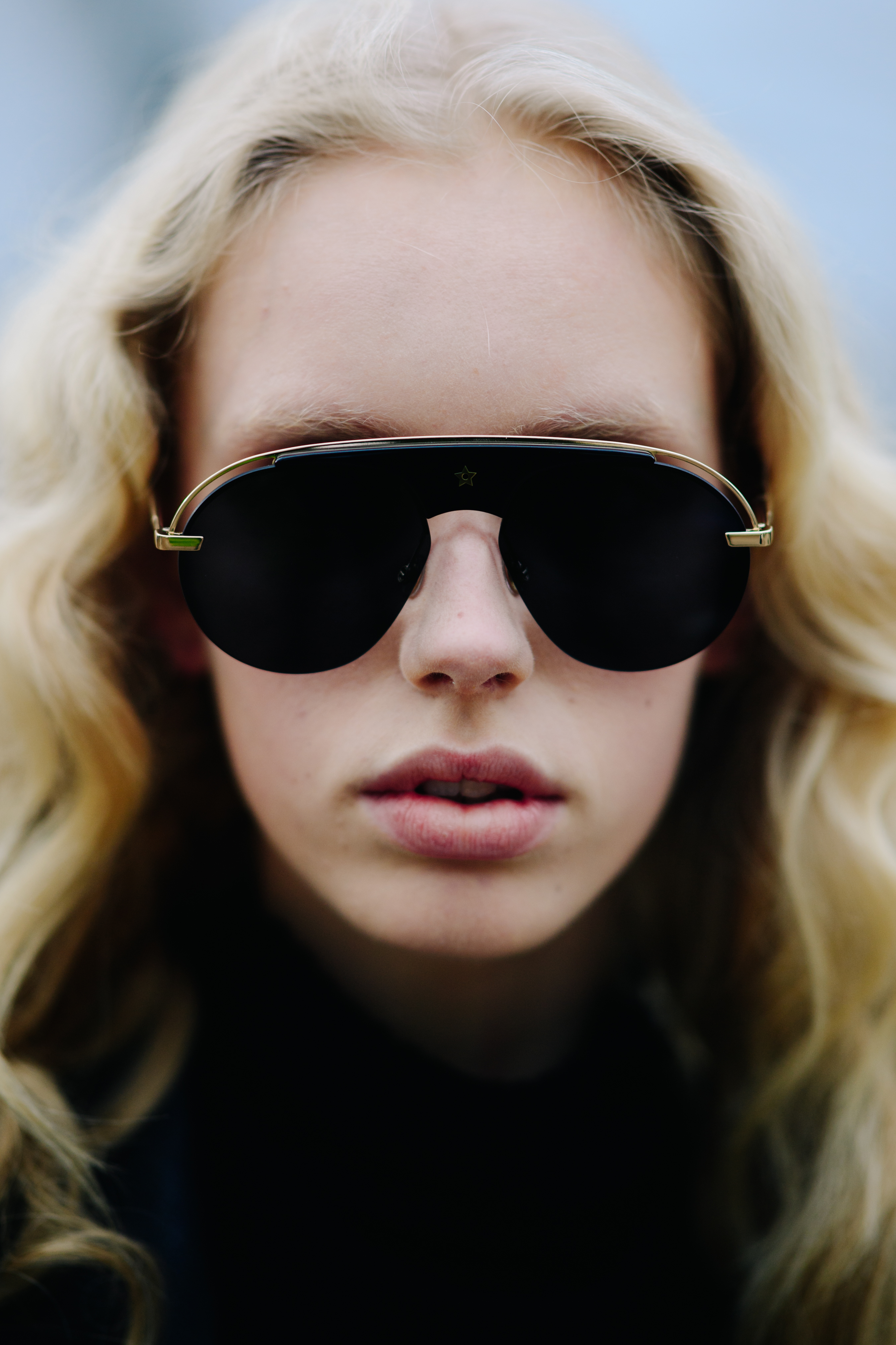 Portrait of a model after Christian Dior