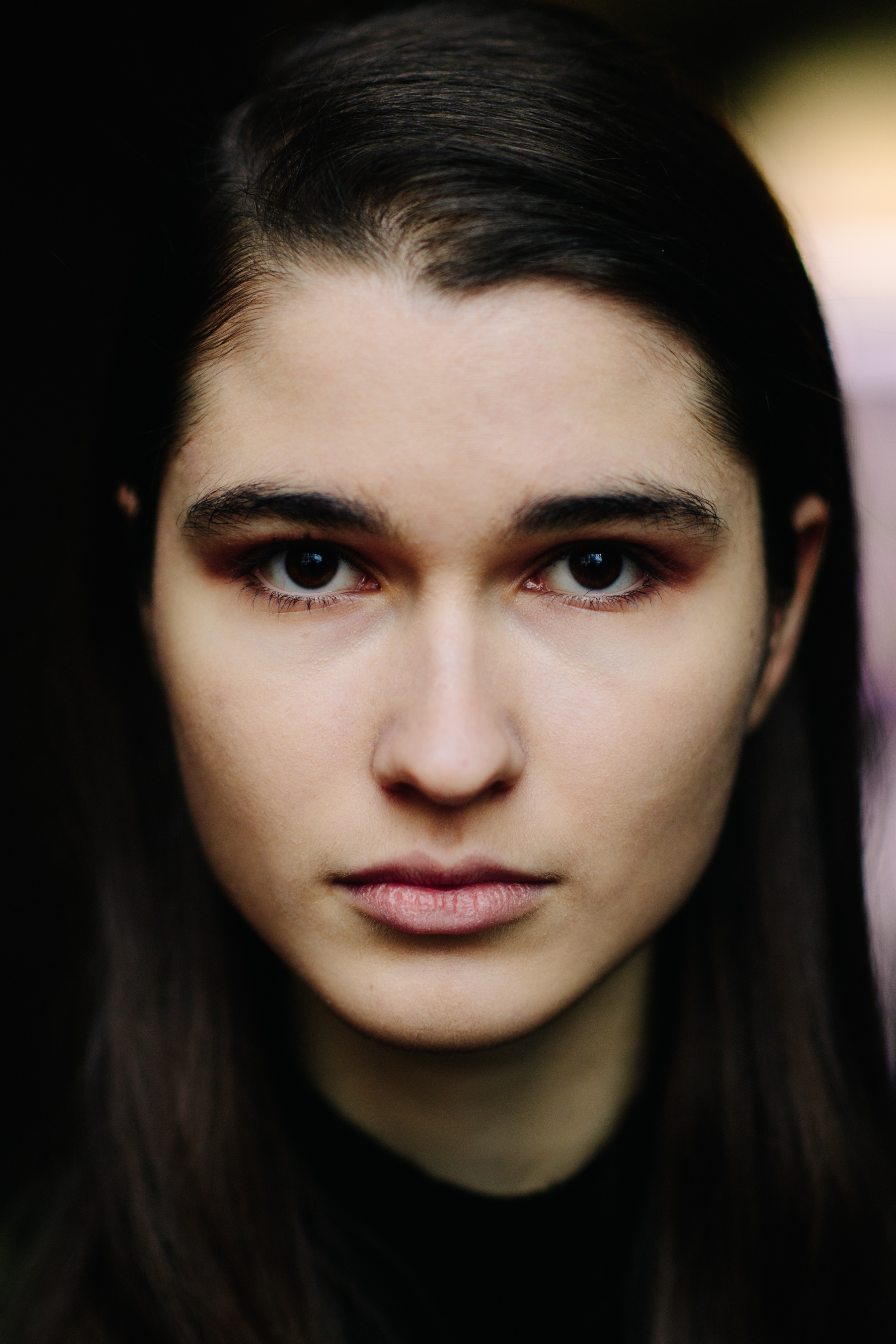 Portrait of a model after the show