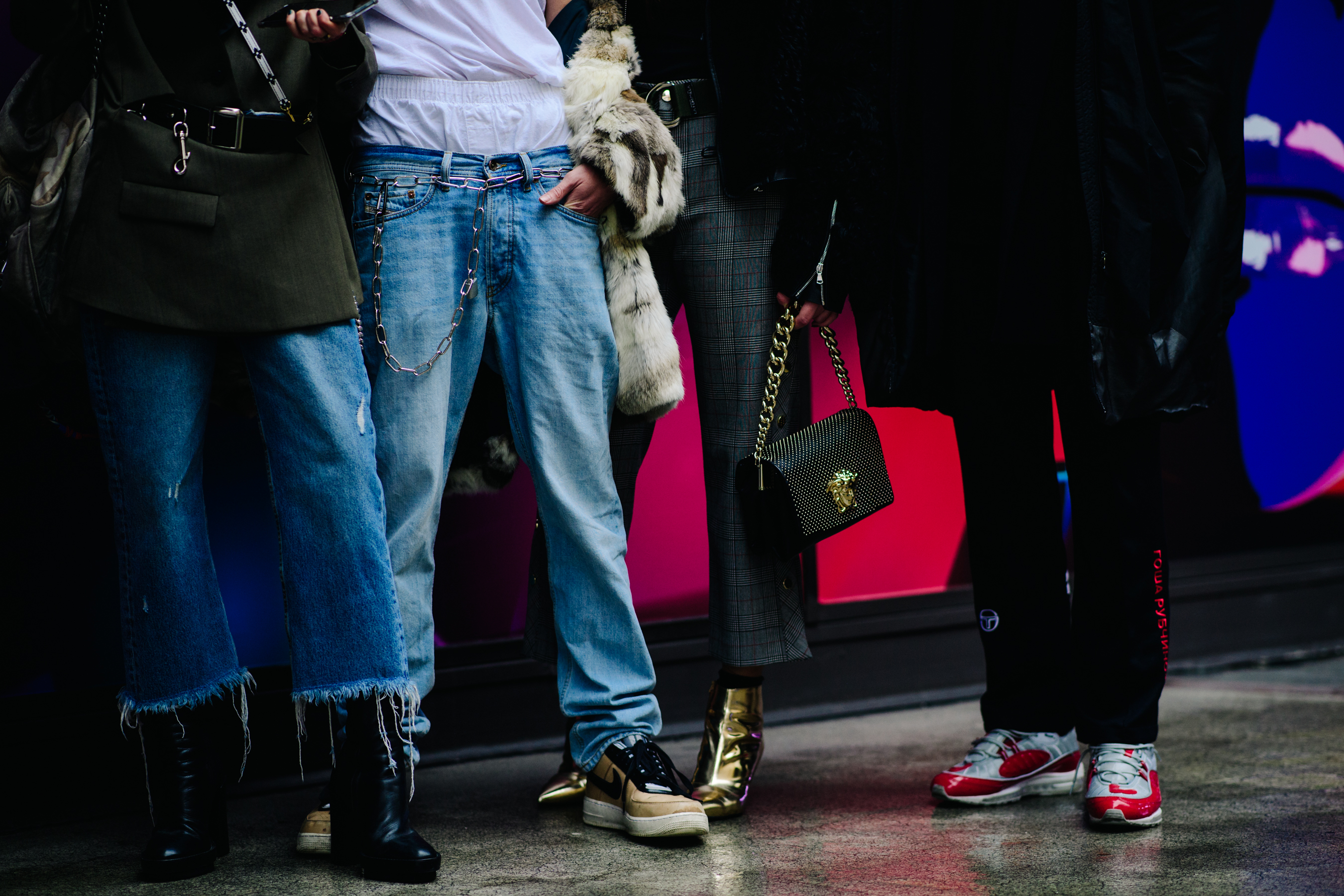 Group of people before a fashion show