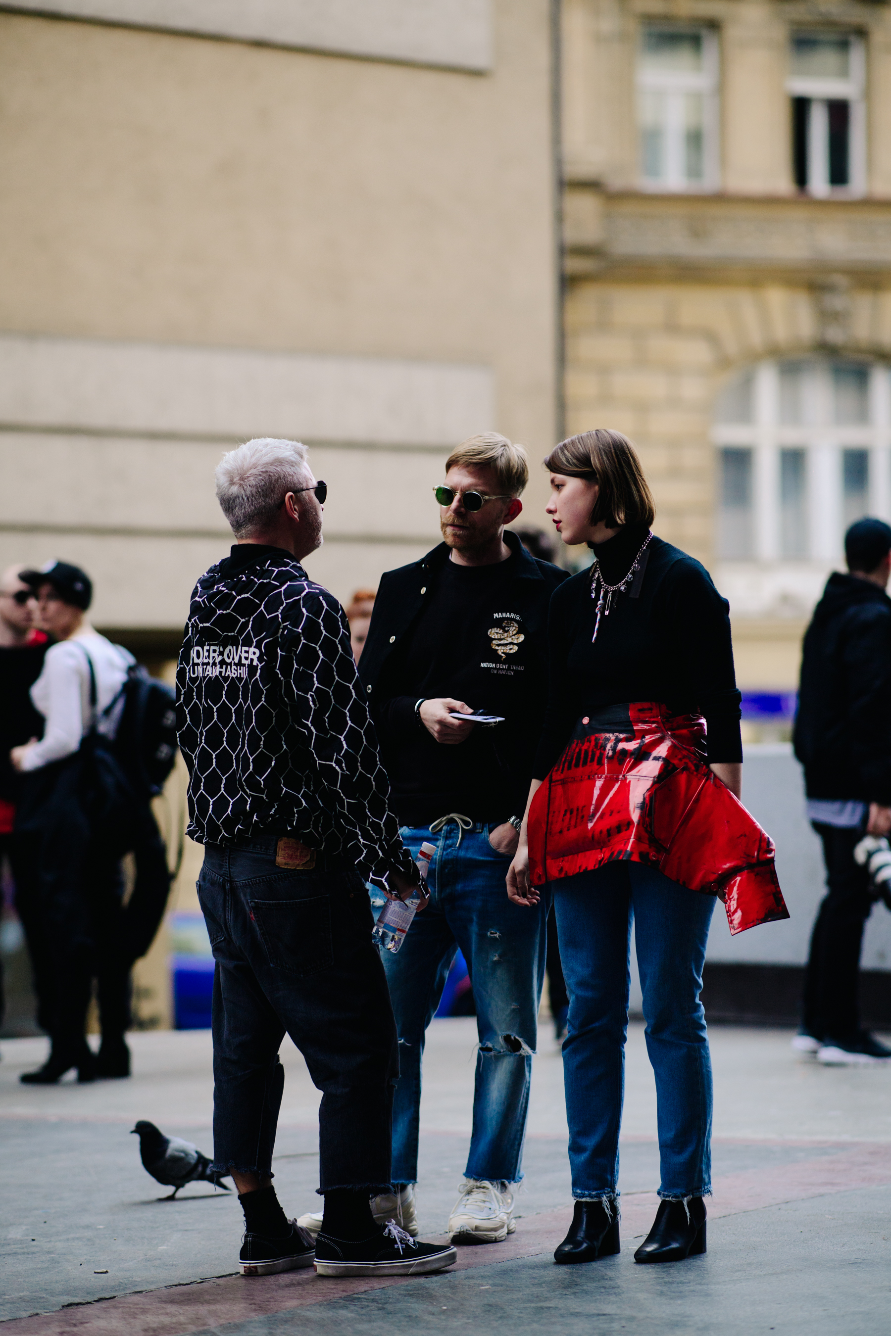Group of people before a show
