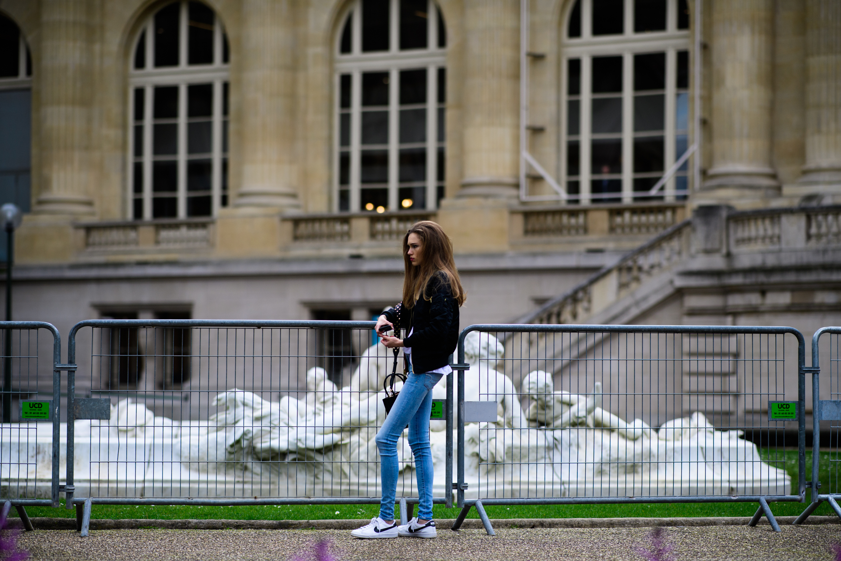 Model after Chanel show