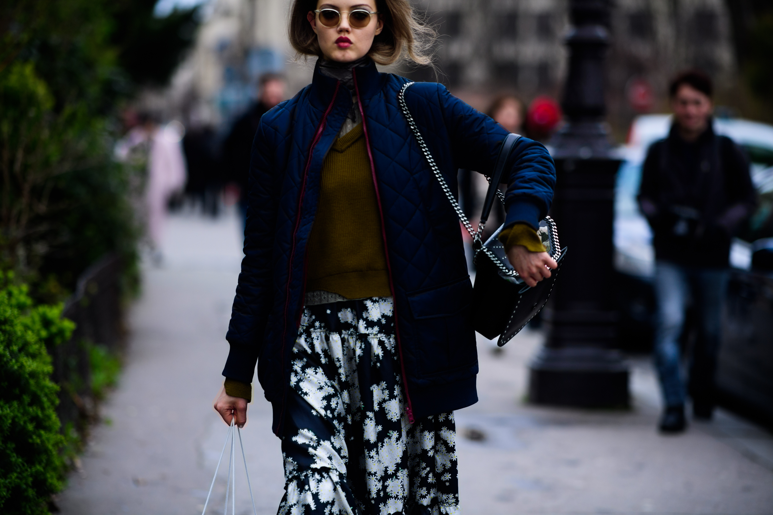 American model after Chanel show
