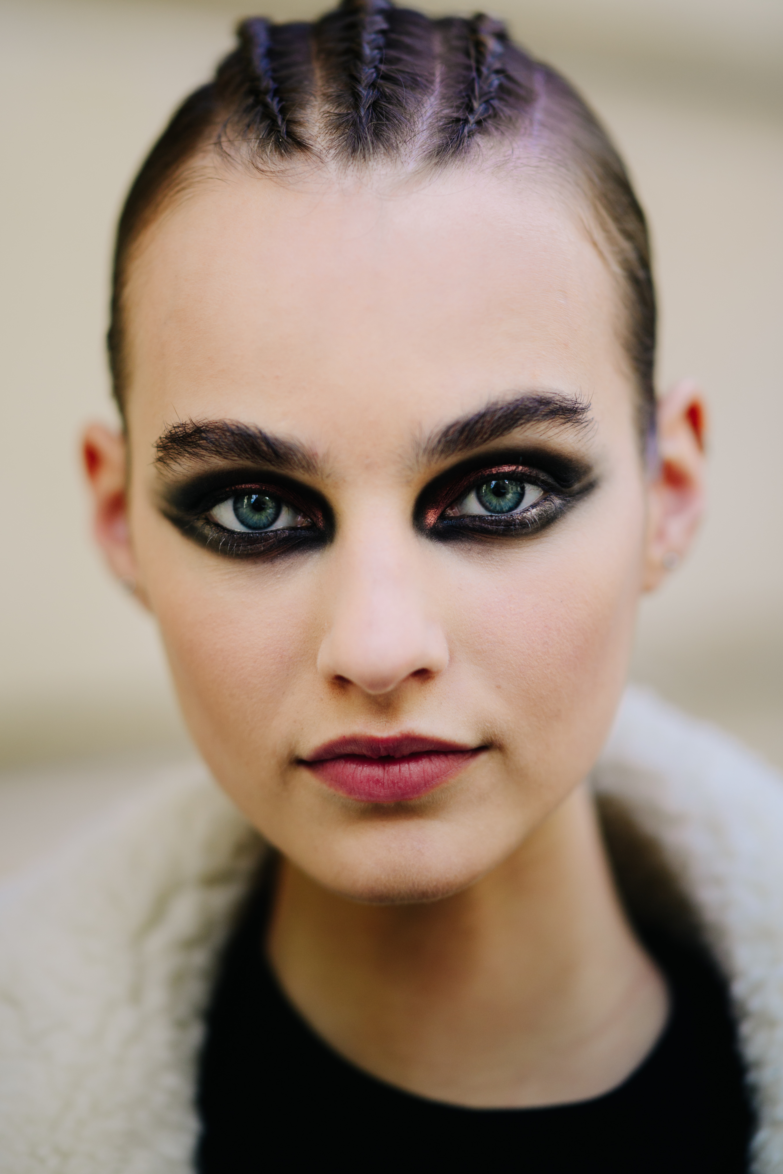 Dutch model with braided hair