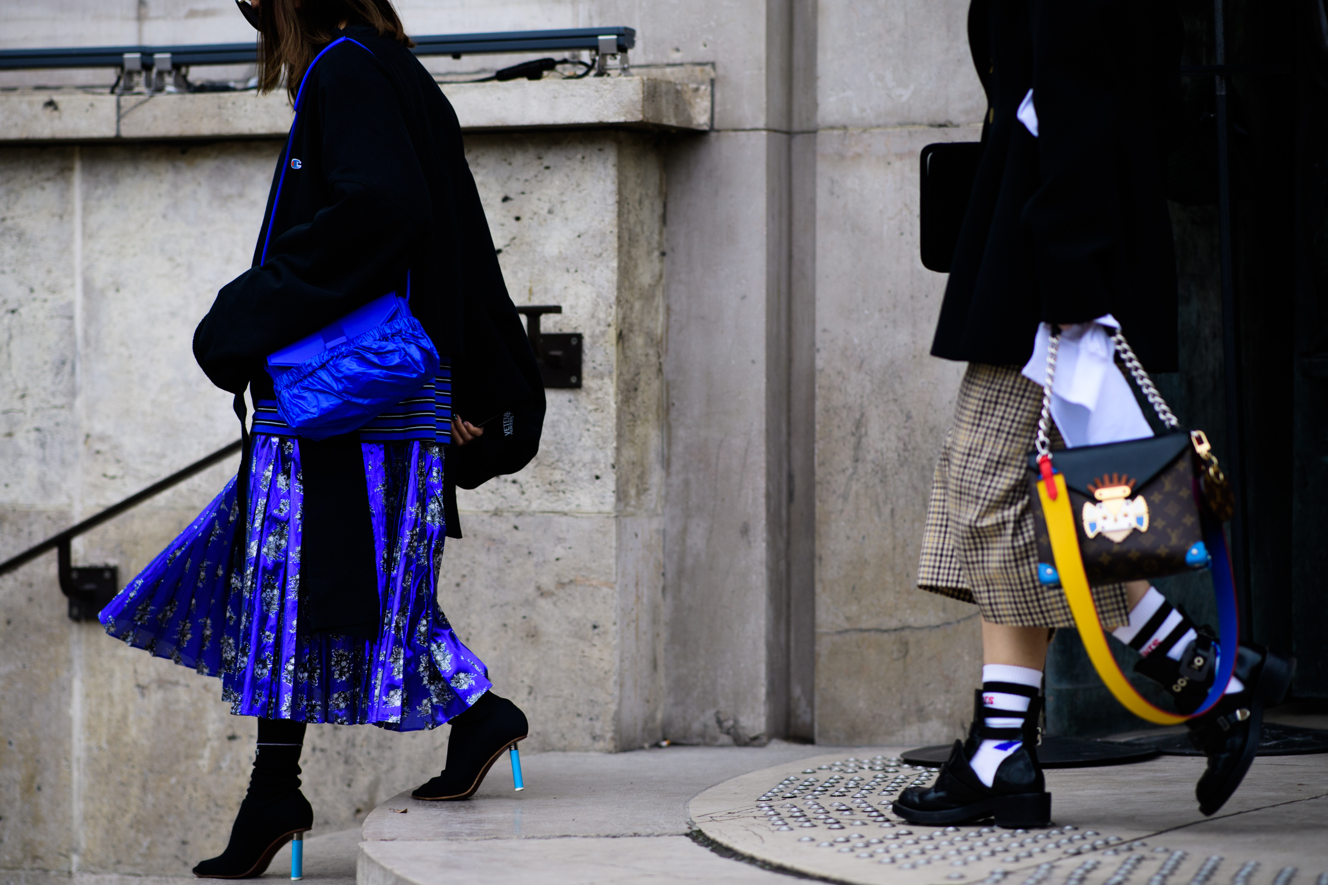 Dazed editor wearing Vetements boots