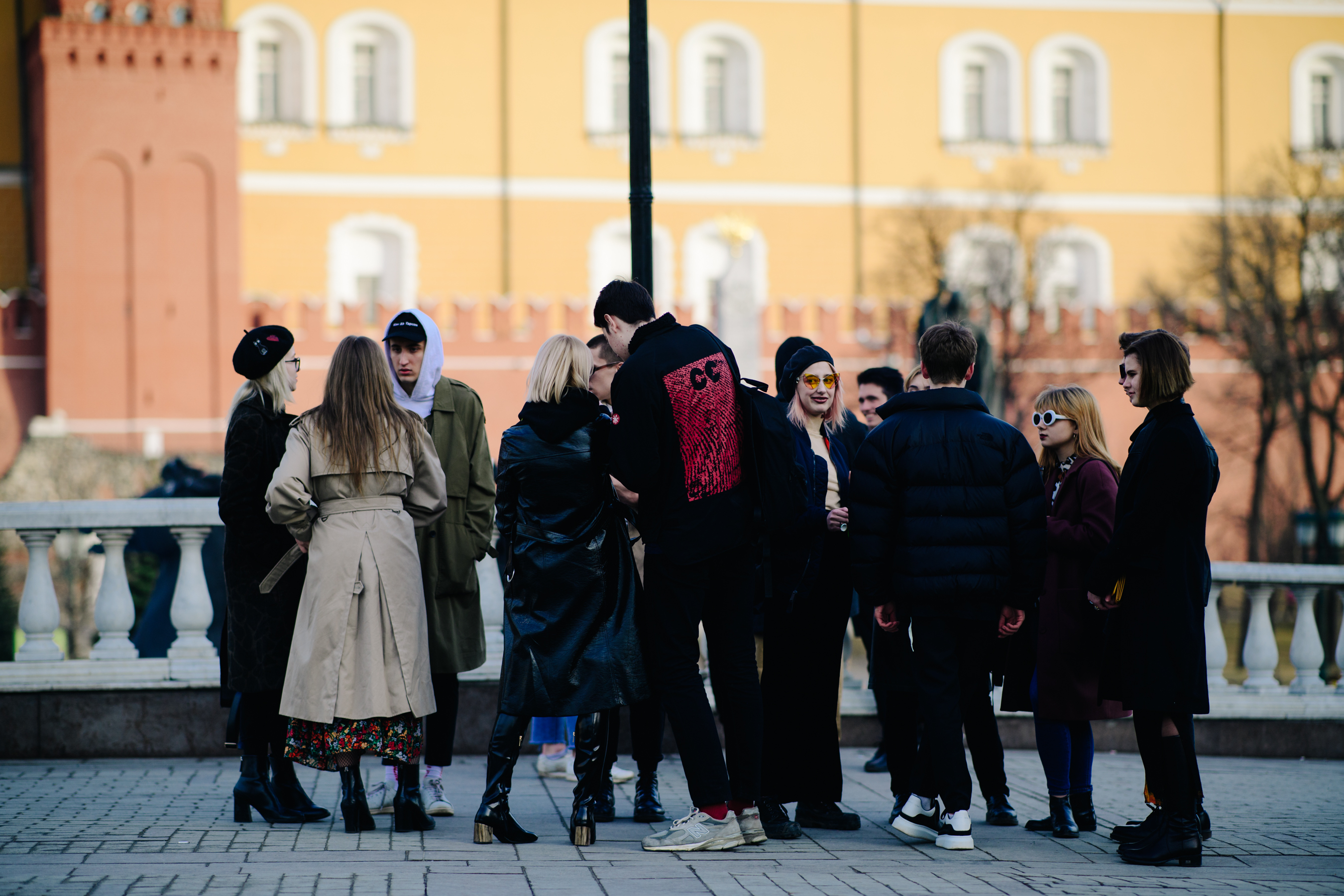 Group of people before the fashion show