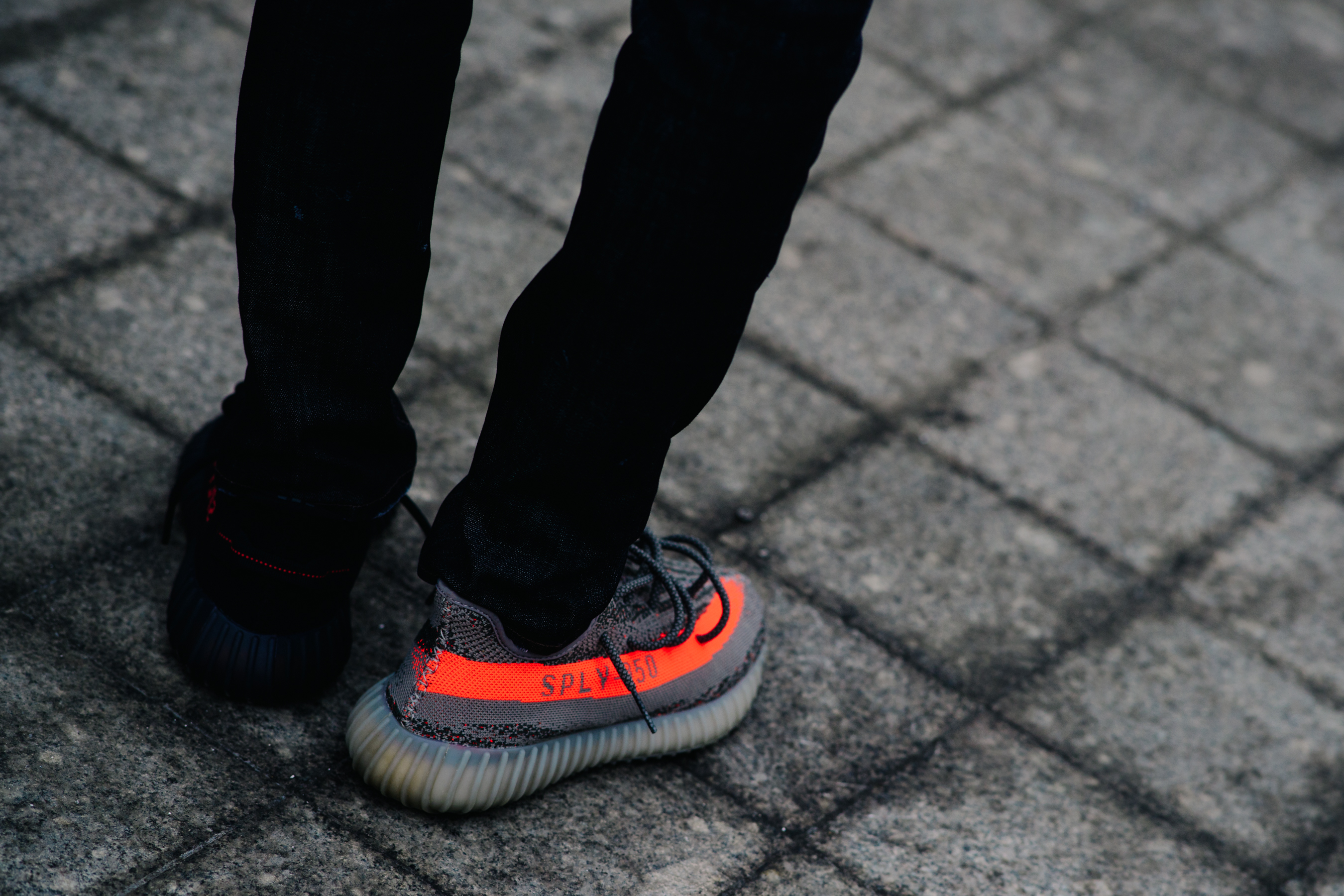 Man wearing Adidas Yeezy Boost sply-350