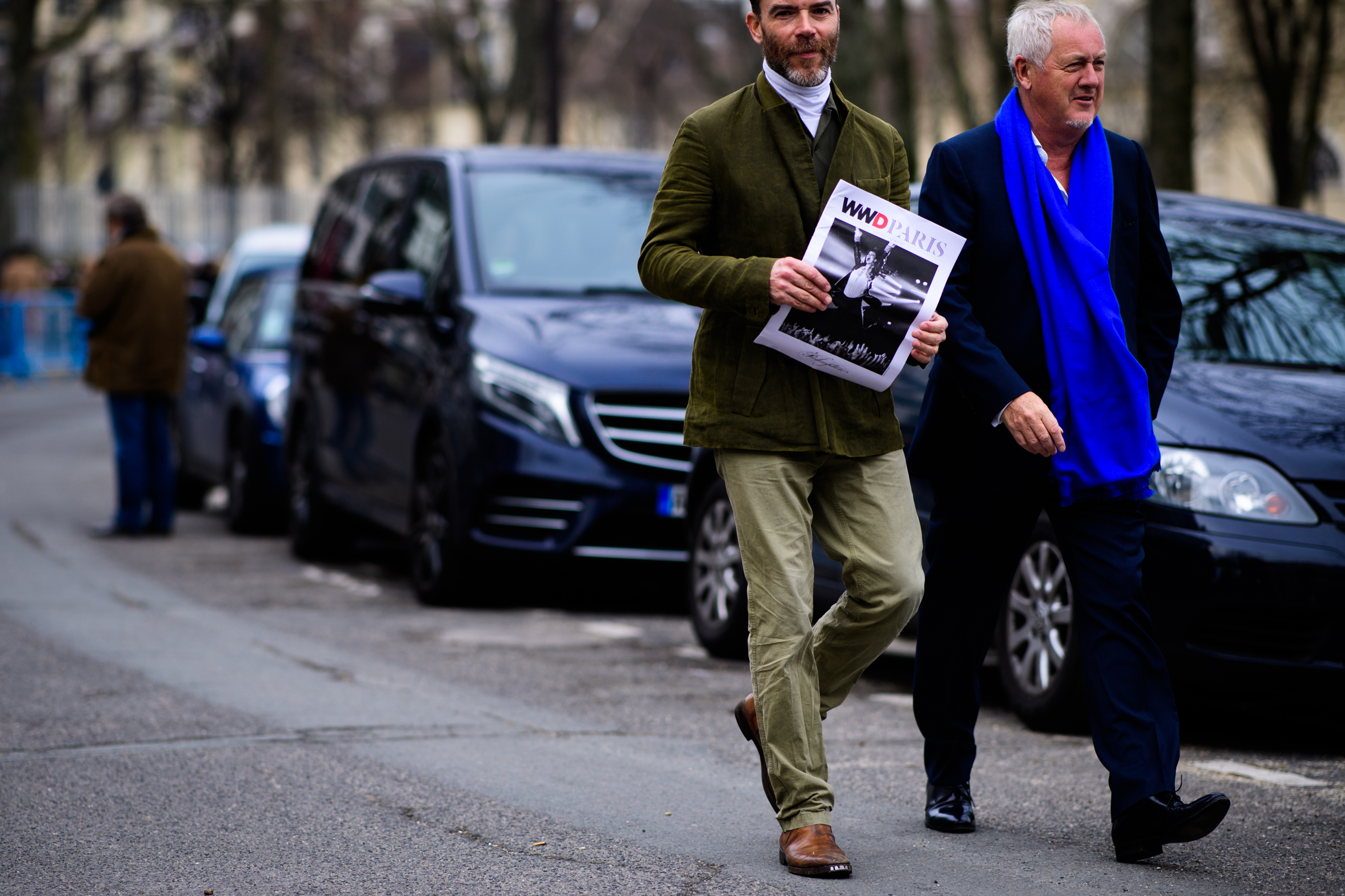 Two men wearing classic outfits