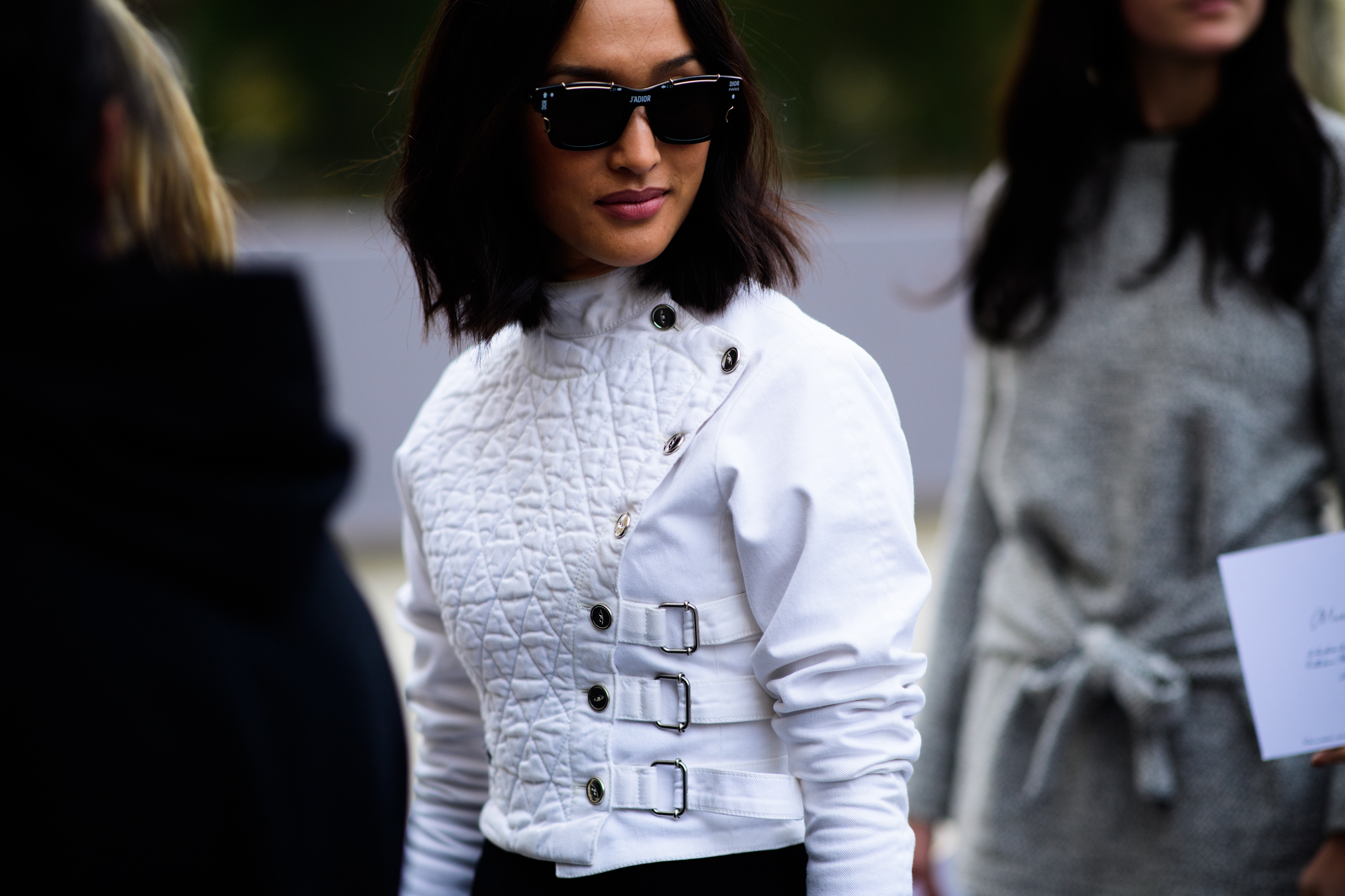 Woman wearing total Dior look