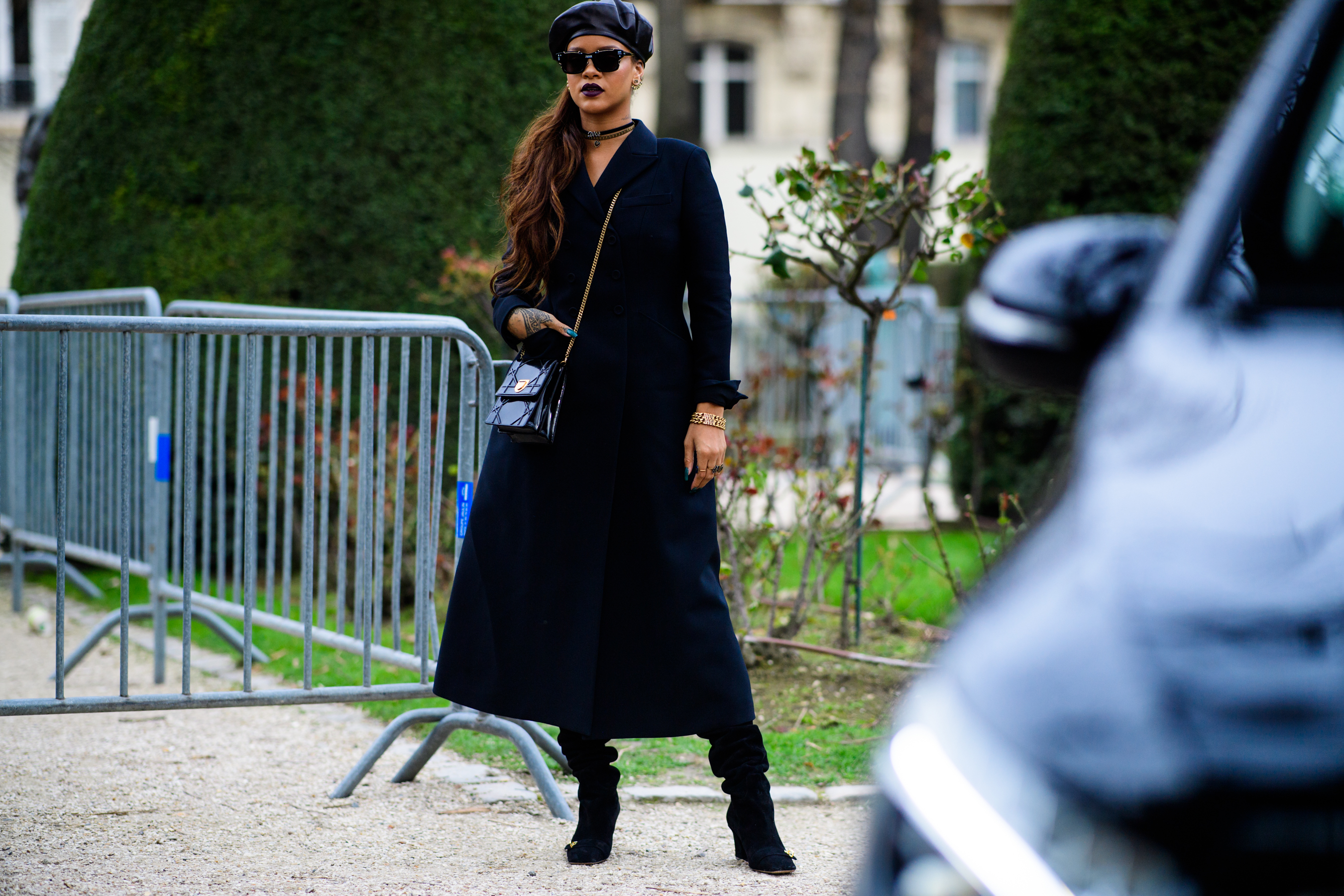 American singer wearing Dior total look