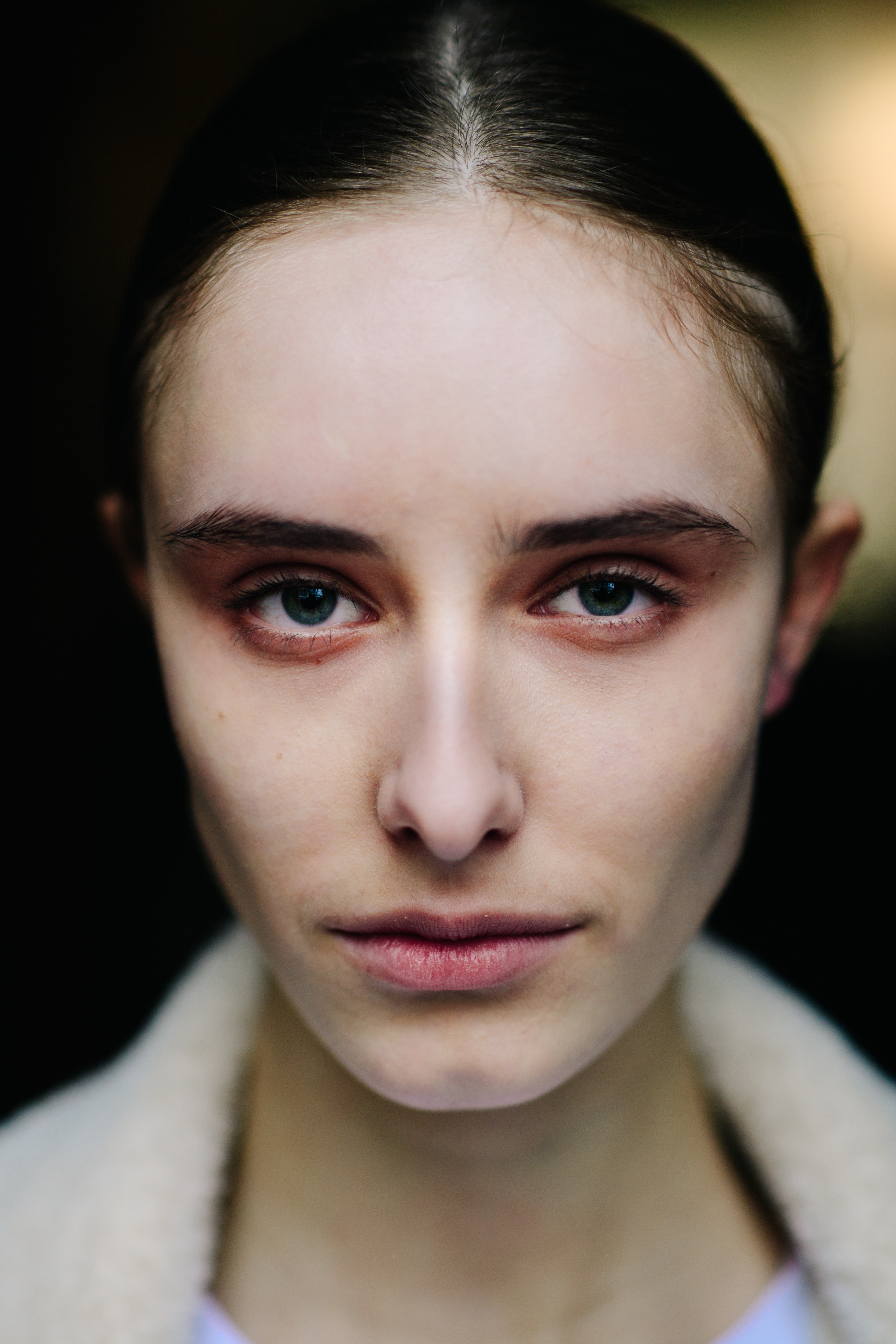 Portrait of a model after the show
