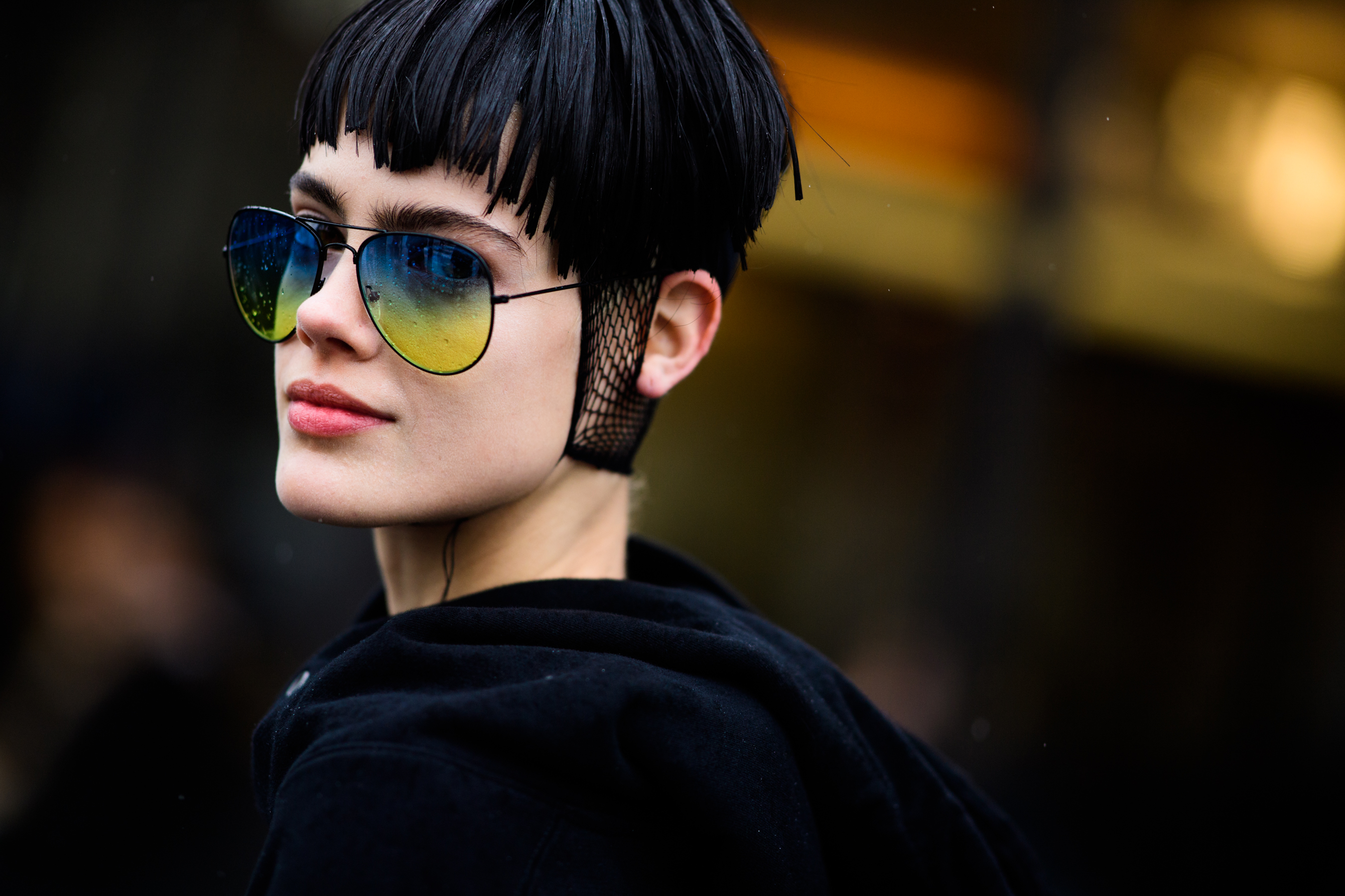 Model wearing Haider Ackermann make up