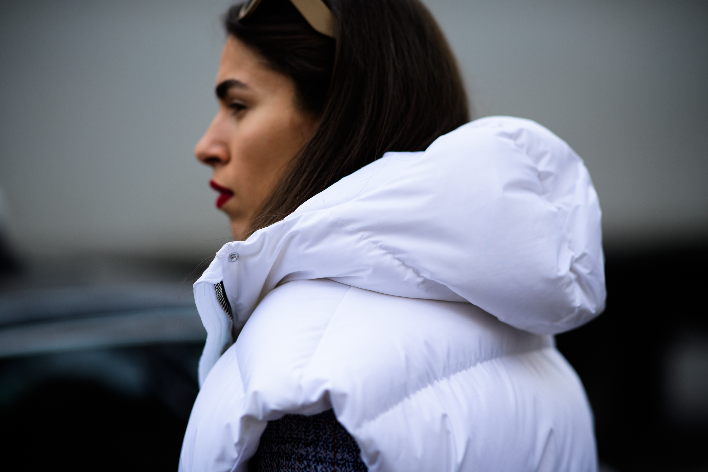 Ukrainian editor wearing white vest