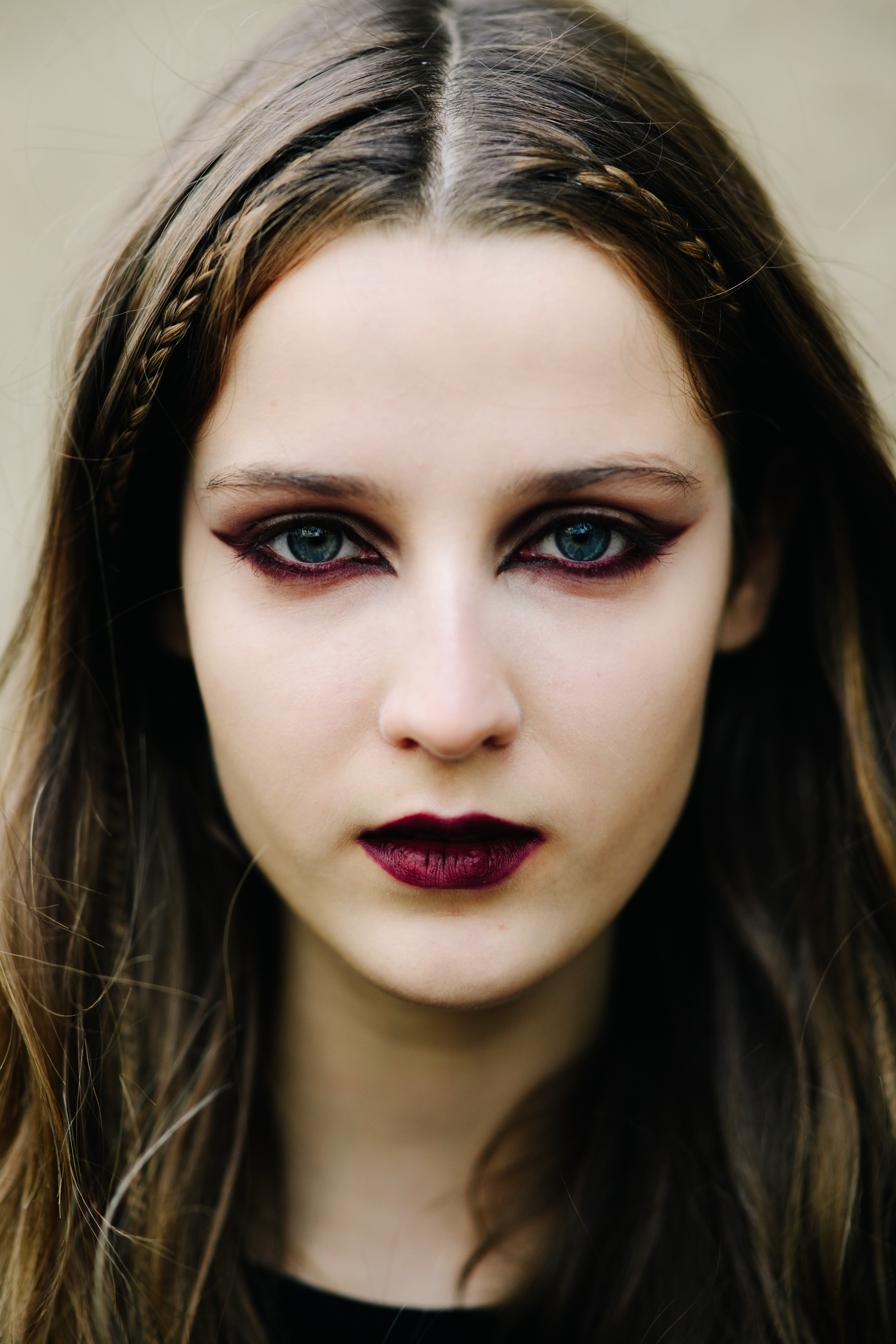 Portrait of a model after Valentino