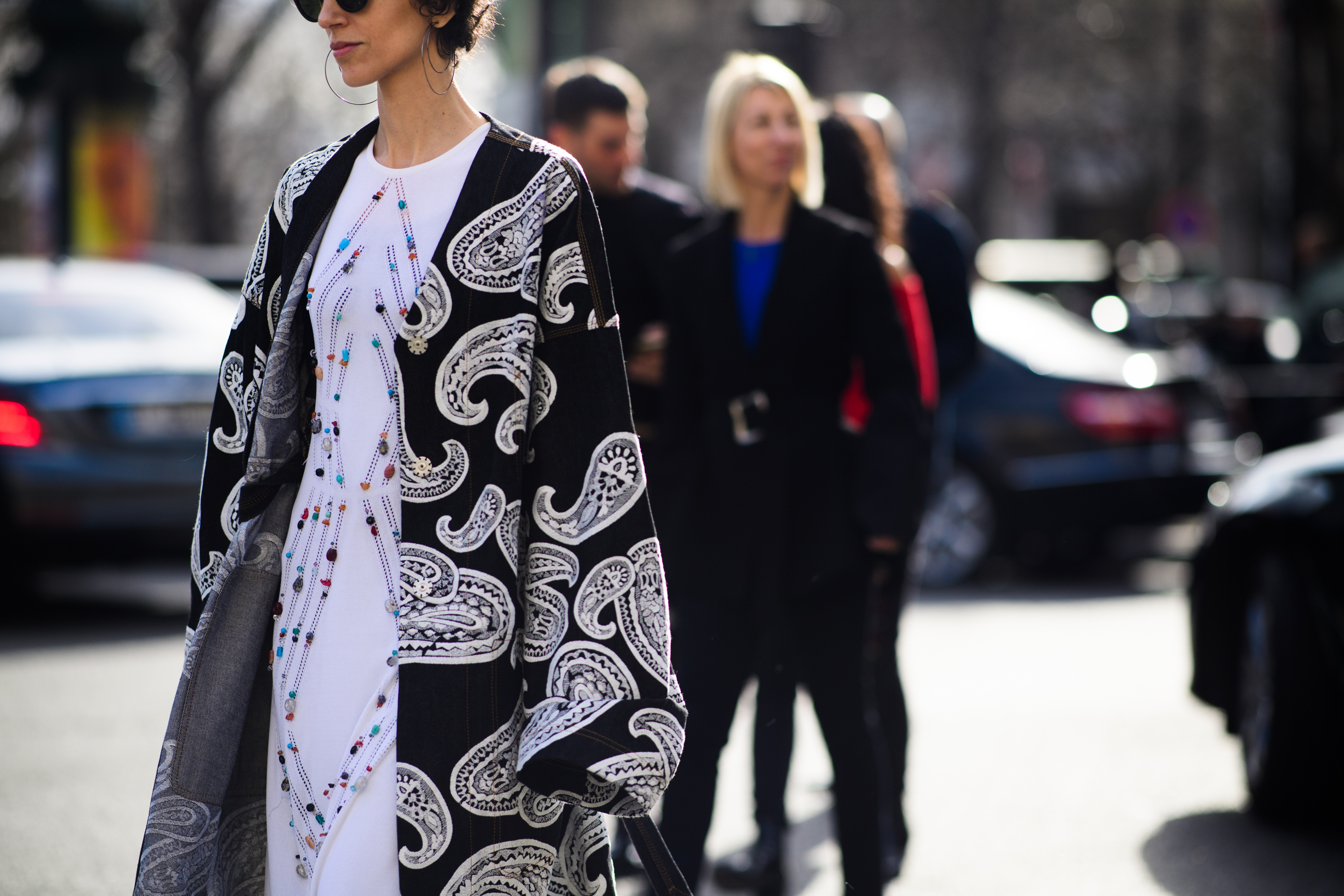 Style.com editor wearing kimono