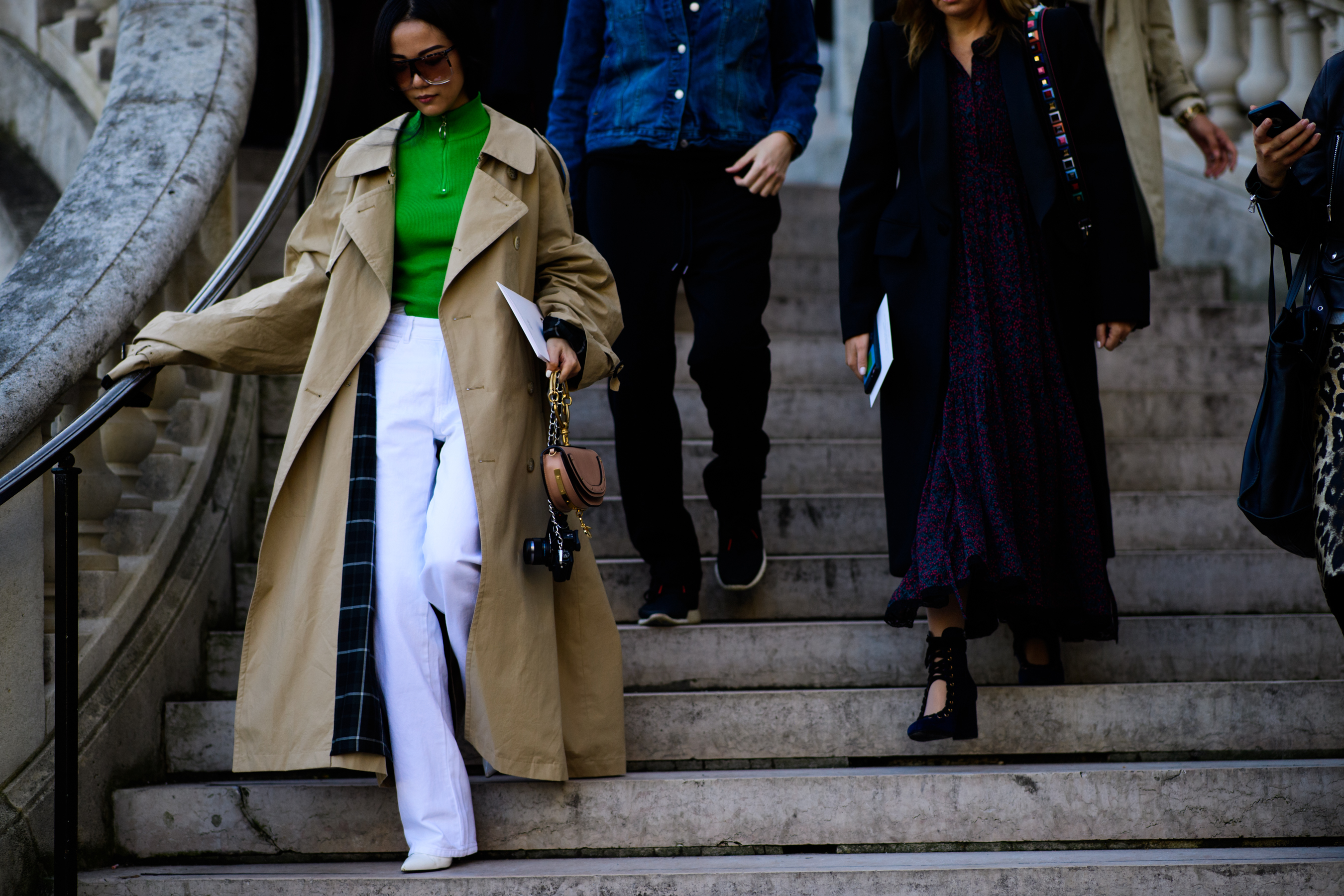 Singaporean blogger wearing oversized coat