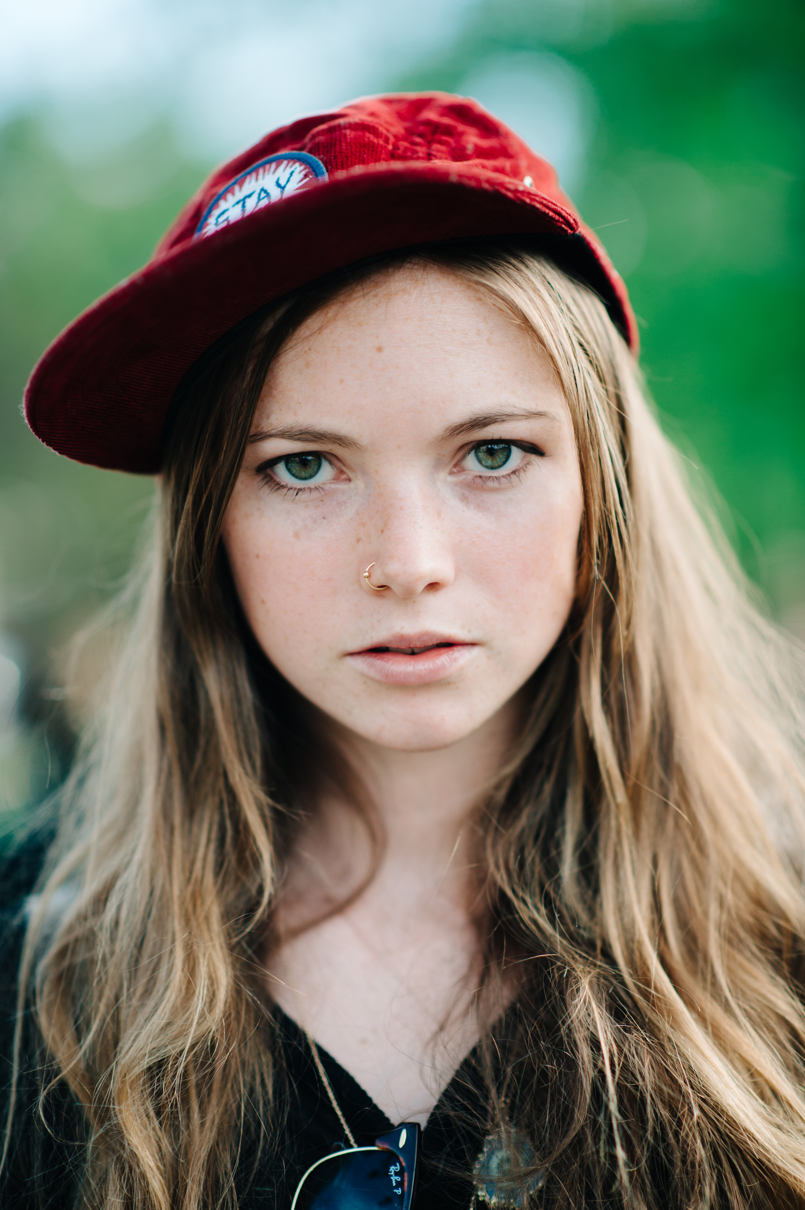 Portrait of a model wearing hat