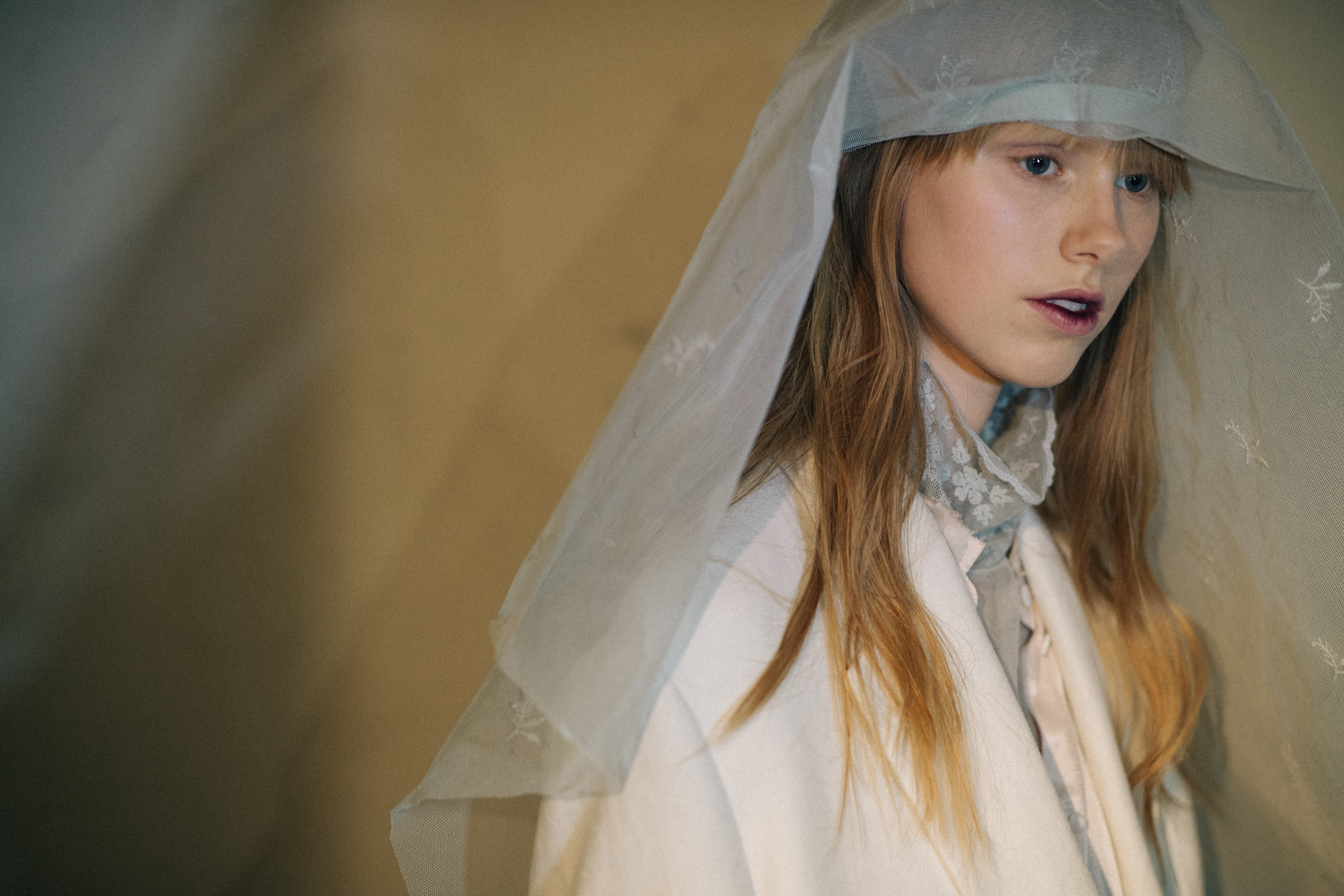 Model Lululeika Ravn Liep wearing white