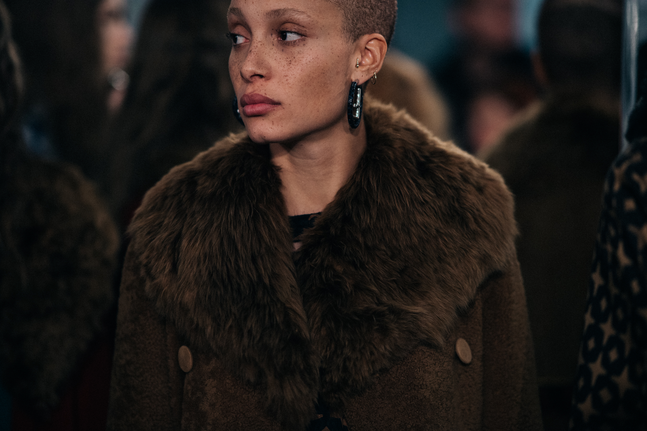 Model Adwoa Aboah wearing coat