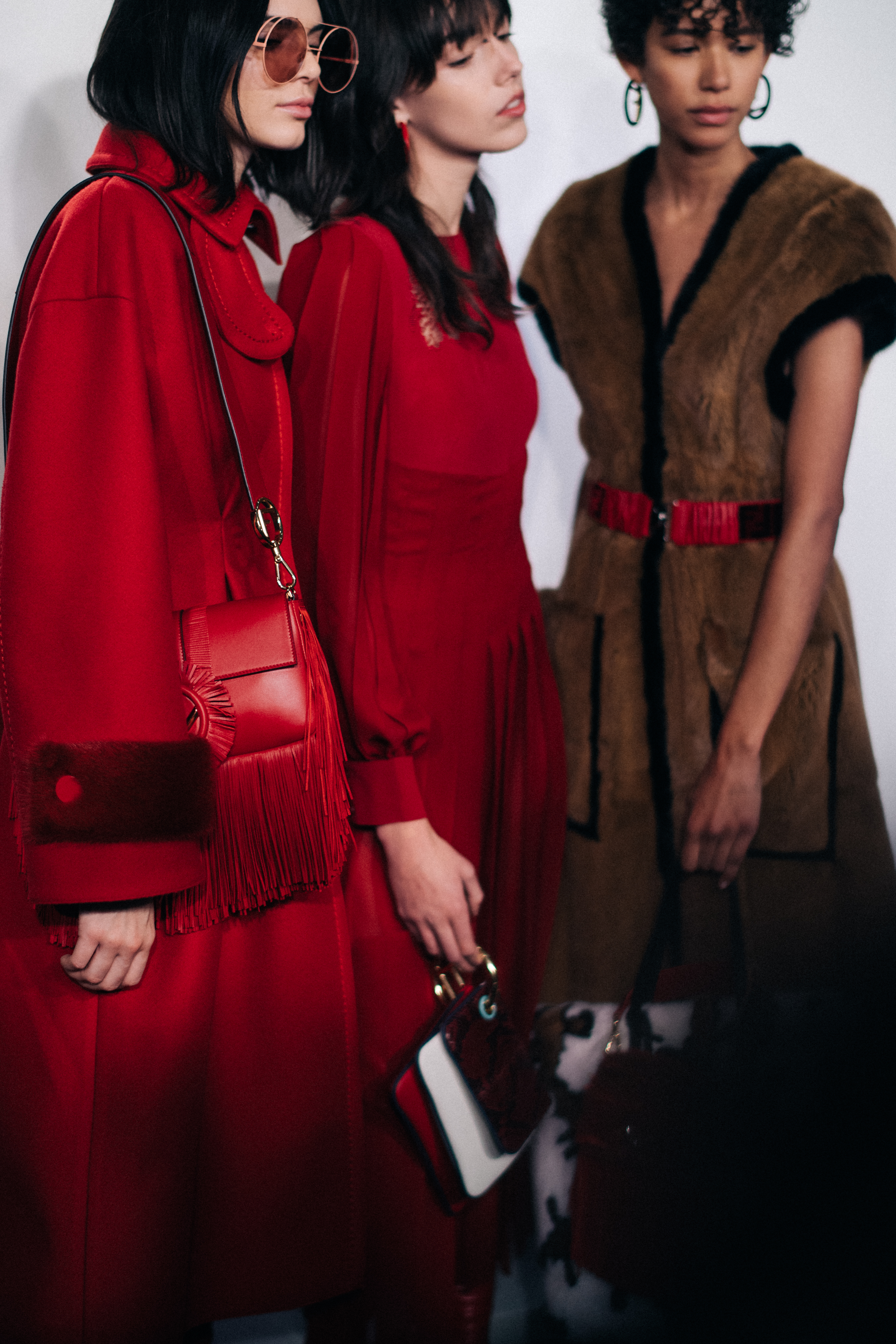 Group of models before the show