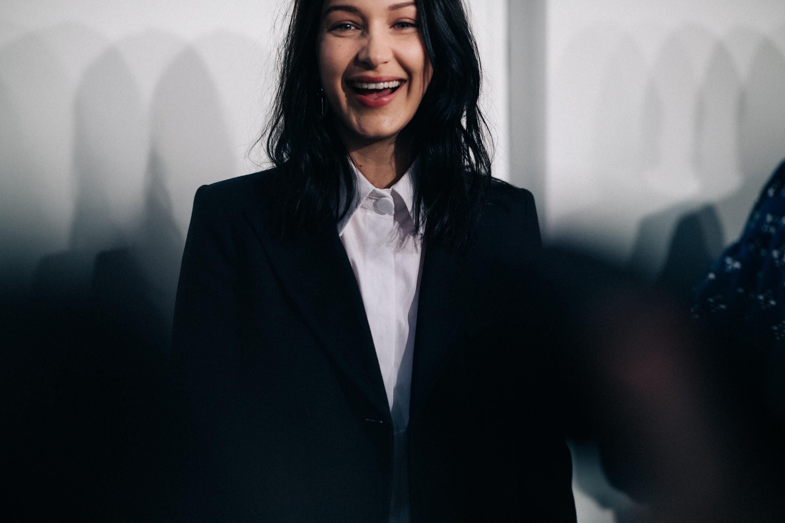 Model Bella Hadid smiling
