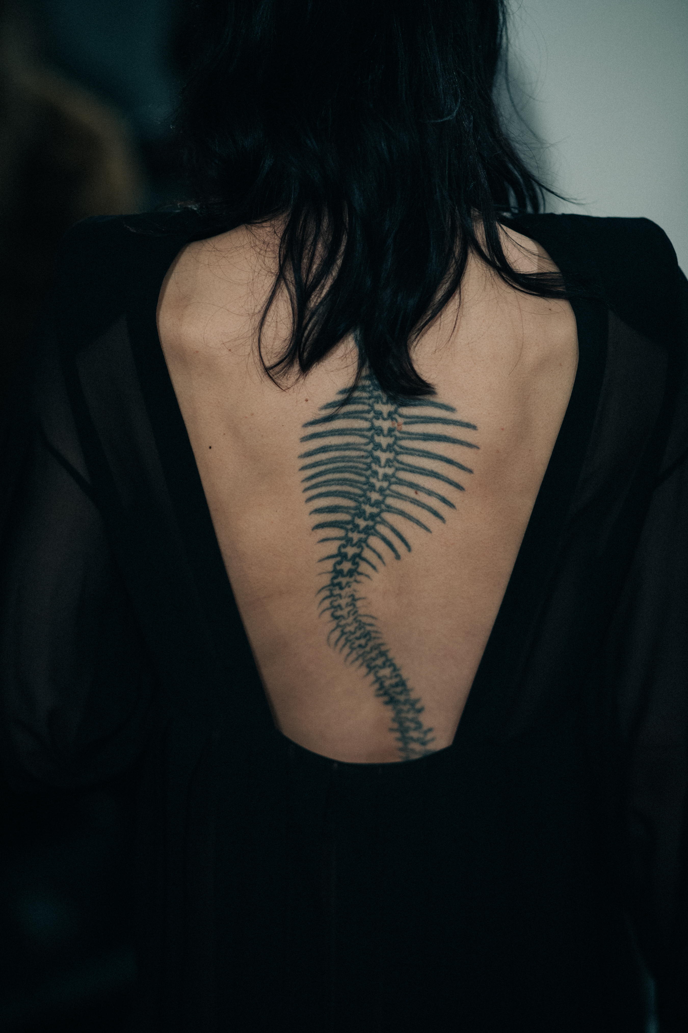 Model Kye Howell with tattoo