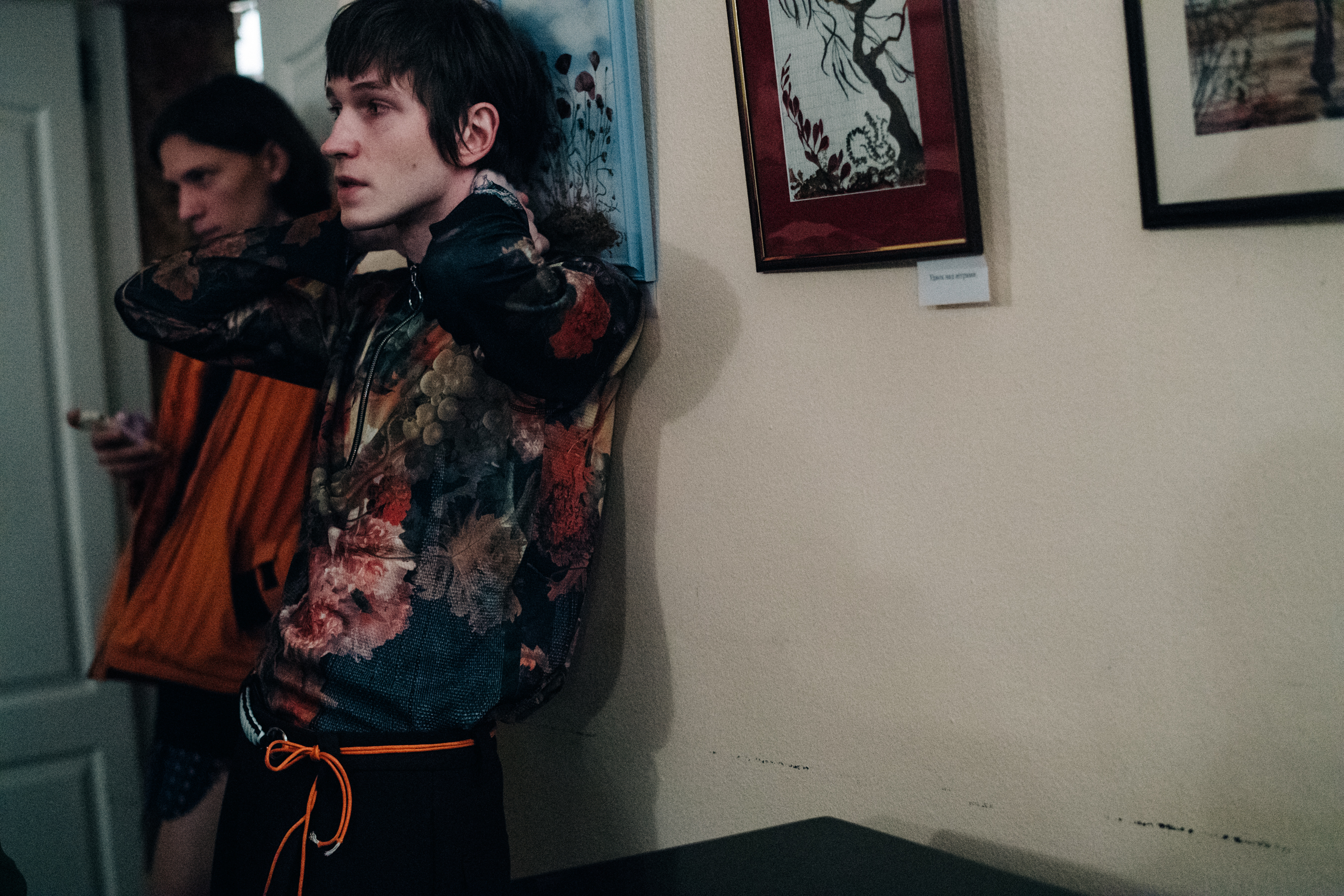 Male model wearing longsleeve