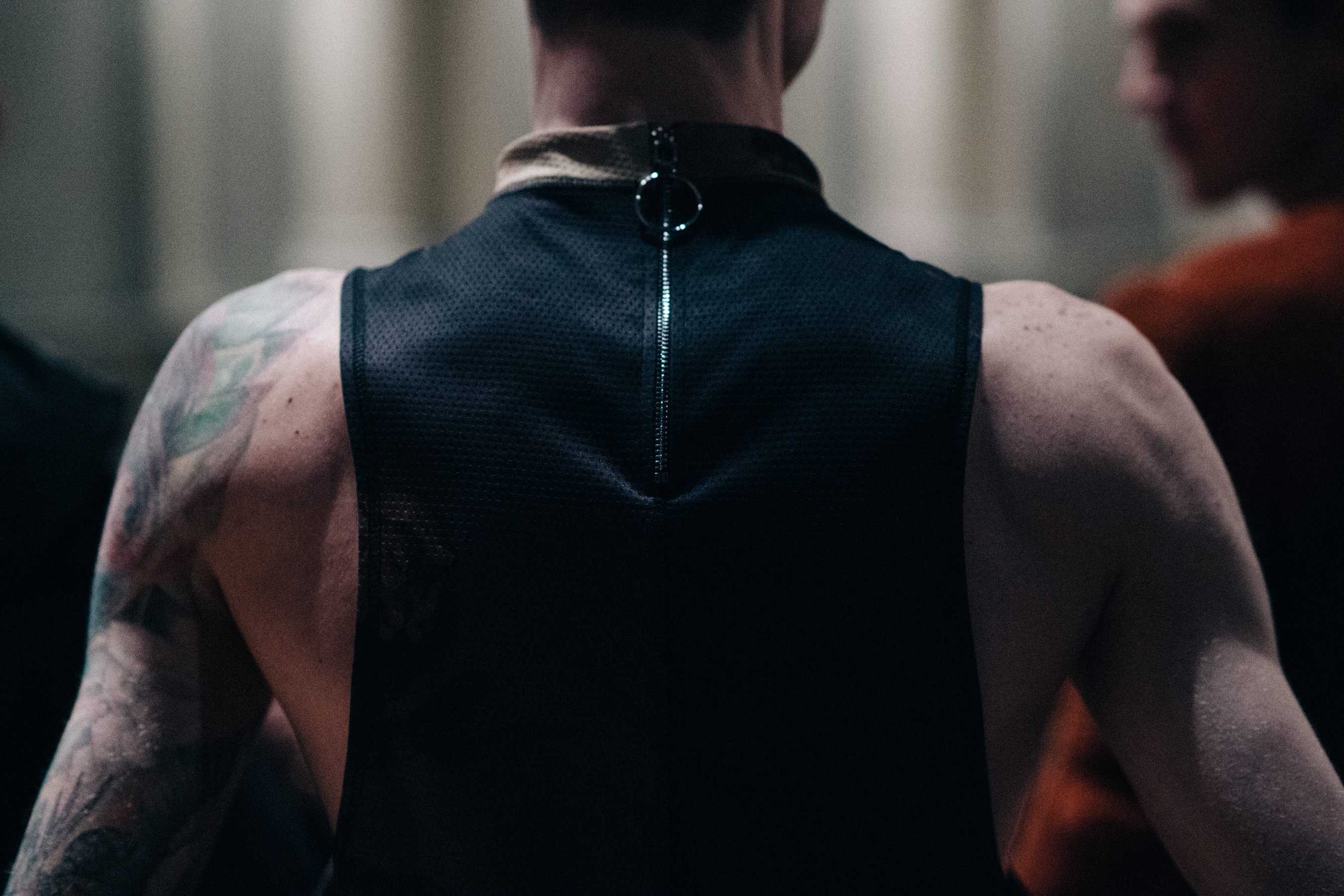Male models covered in tattoos